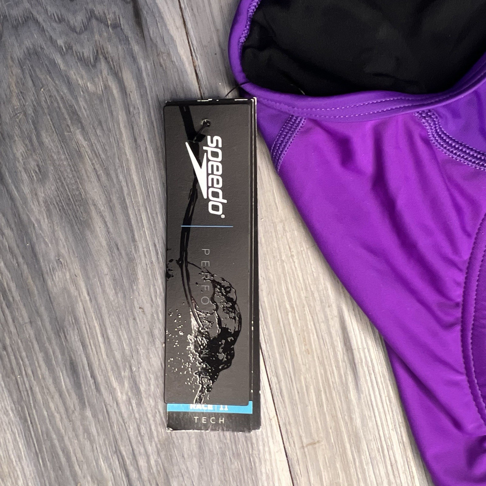SPEEDO PowerFlex Eco Revolve Splice Energy Back OnePiece Swimsuit M 10/36 Purple