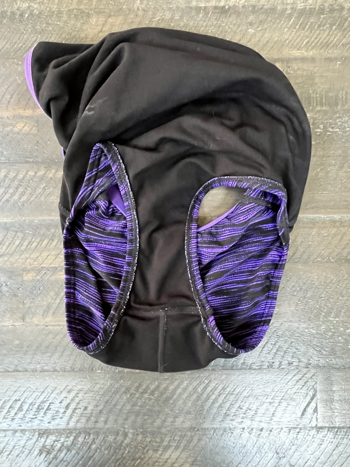 TYR Competitive Swimsuit 28 One Piece Purple Black Youth 10 12 / Womens 0