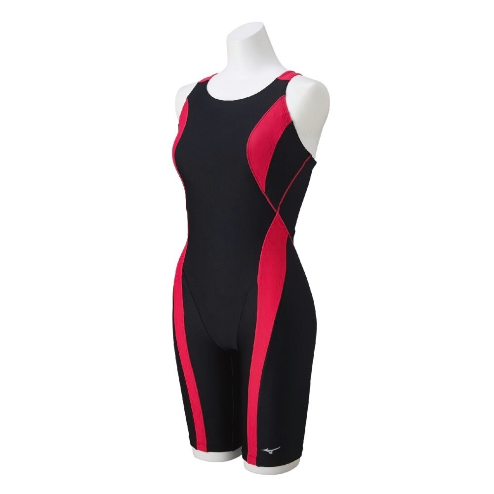 Mizuno Women’s Stroke ONE Swim Fitness All-in-One Suit N2JGC33096 Black/Wine