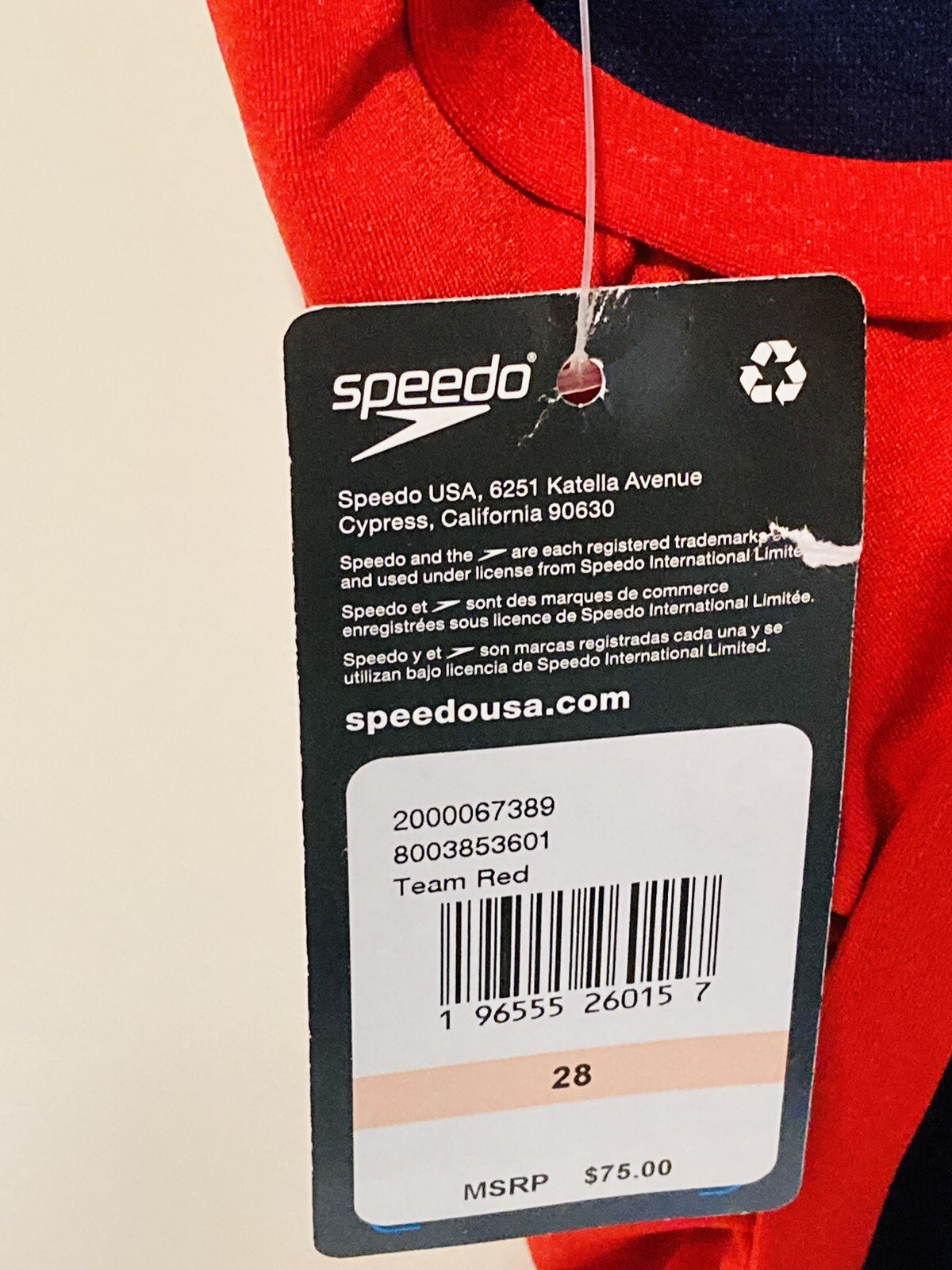 Speedo Guard Women’s Flyback Endurance+ Training Swimsuit Size 28 Red Lifeguard
