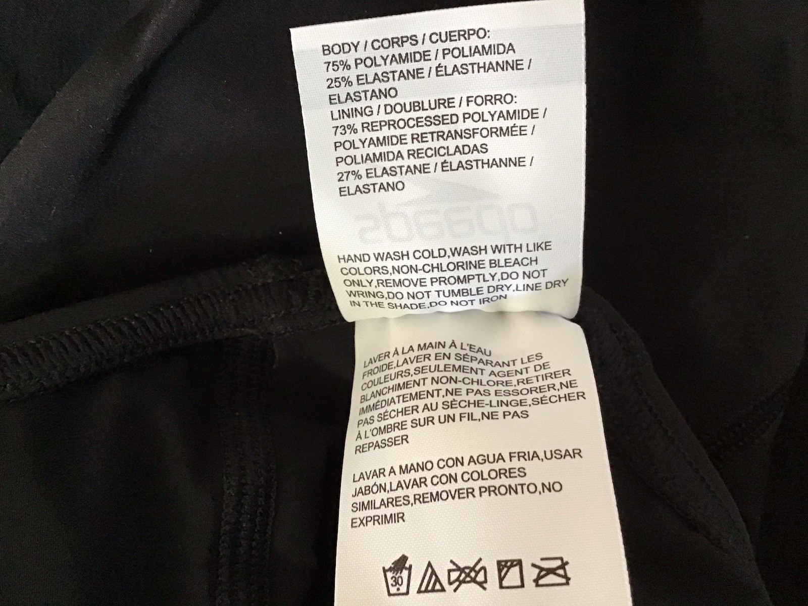 New Speedo Size 24 LZR Racer Pro 2.0 Open Back Kneeskin Swimsuit Black (C27-18)