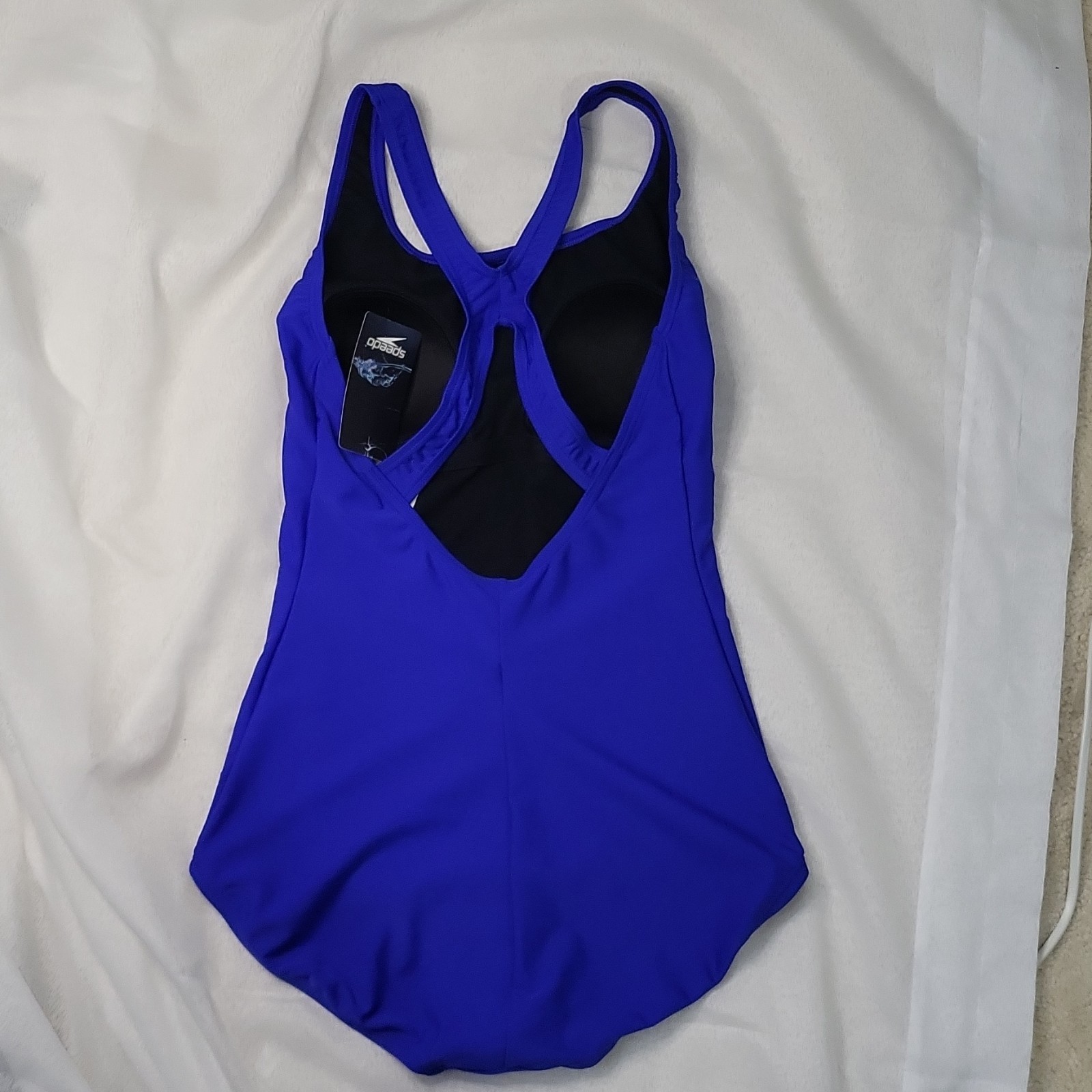 Speedo Women’s One Piece Sport Swimwear Blue Size M Regular Swimming Suit