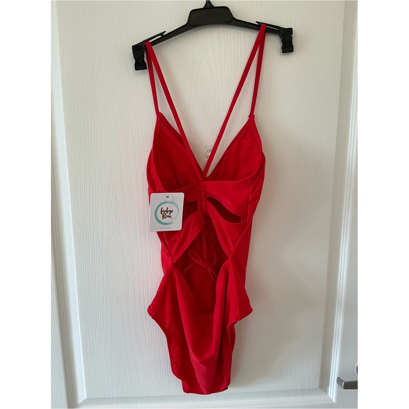 NWT Baywatch style Indigo Rein AMERICANA Red Novelty Back One-Piece