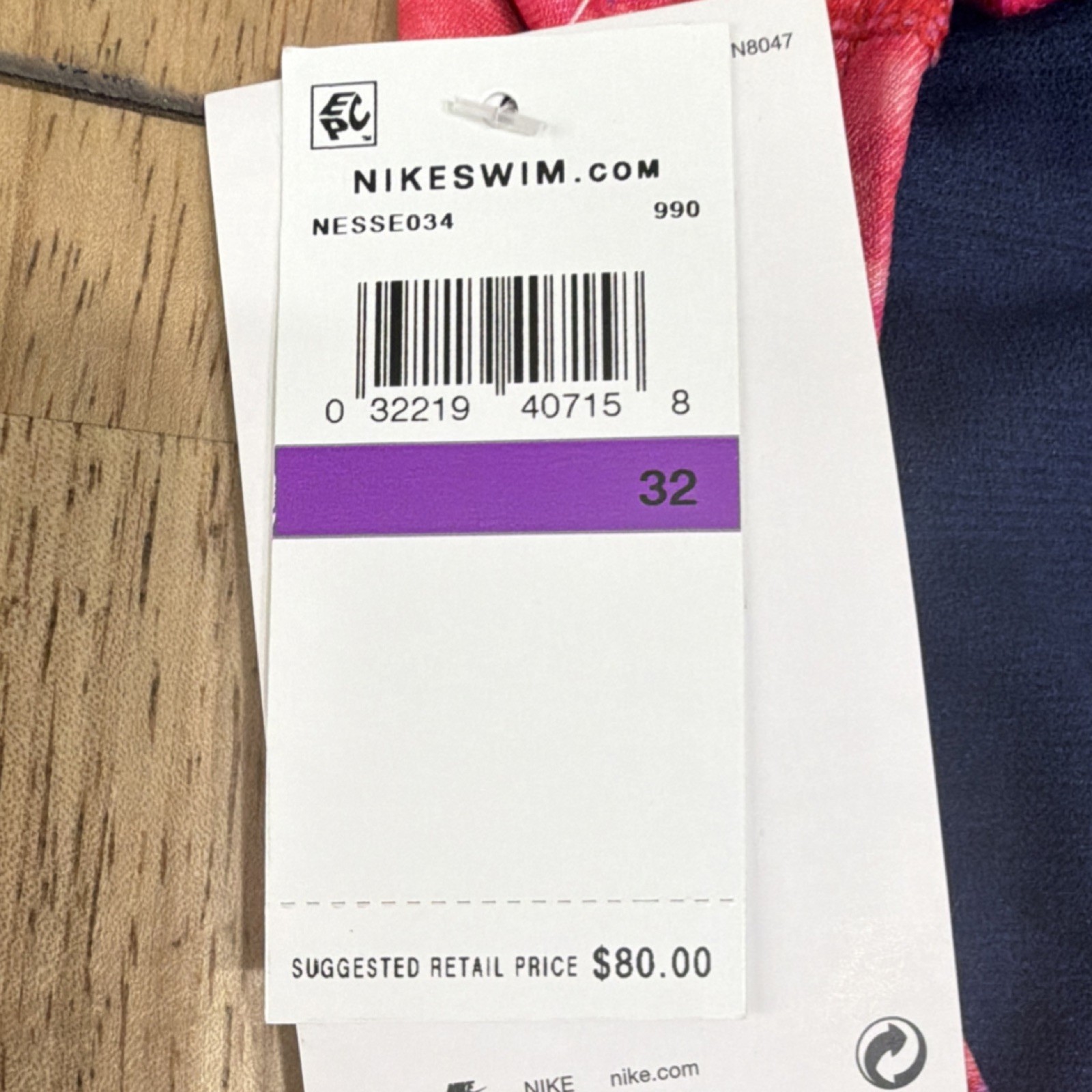 Nike Hydrastrong One Piece Competitive Swimwear USA Olympic Team Size 32