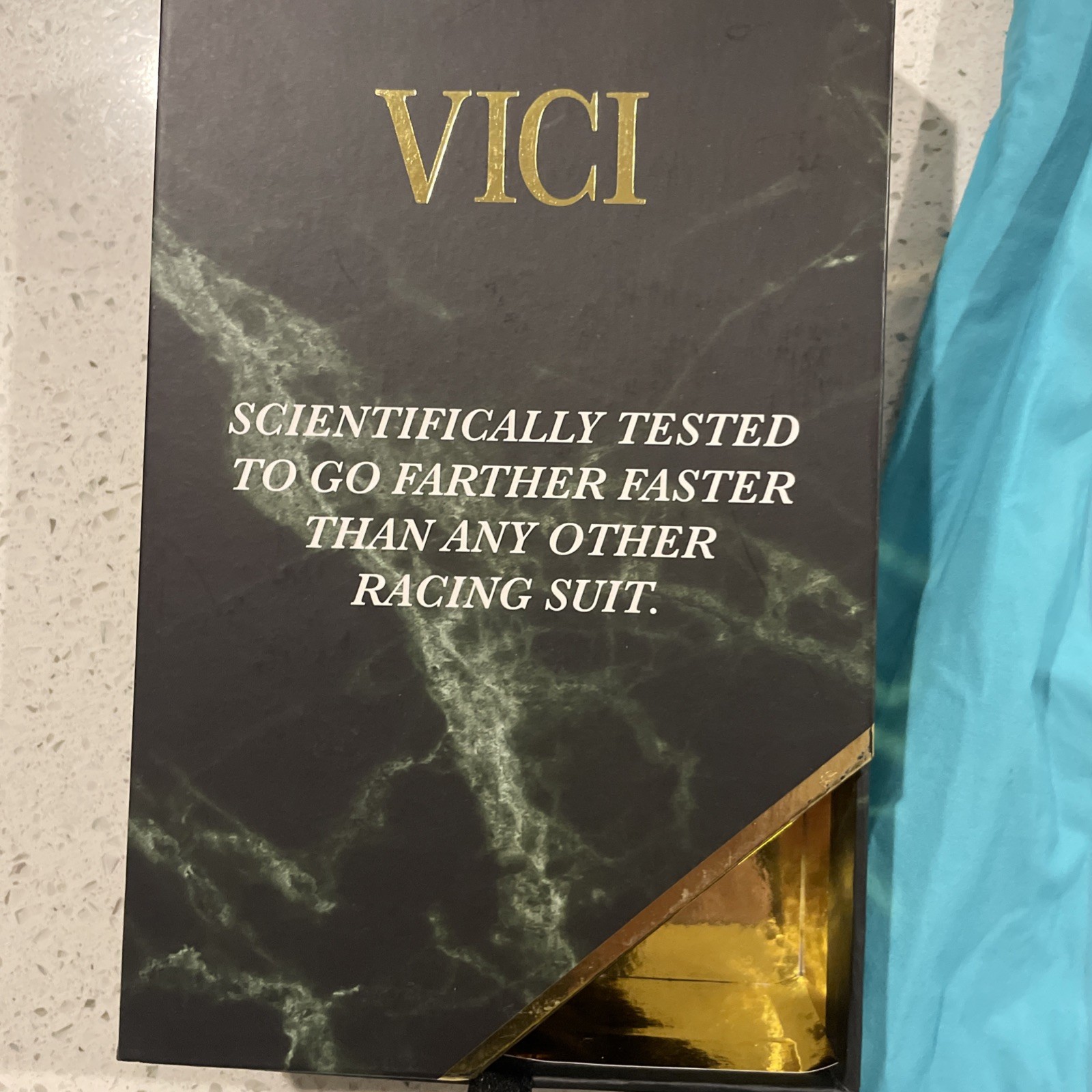 V3 TEAM VICI FEMALE POWERBACK TECHNICAL RACING SWIMSUIT BLACK BLUE SZ 24 Women