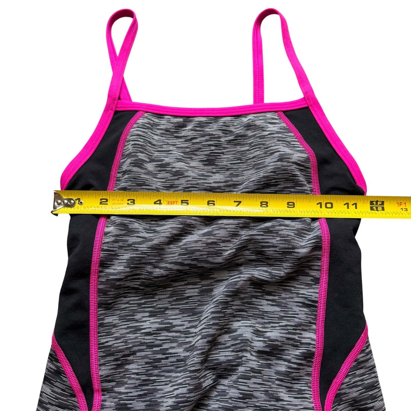 Speedo Endurance Lite Gray and Pink Swimsuit