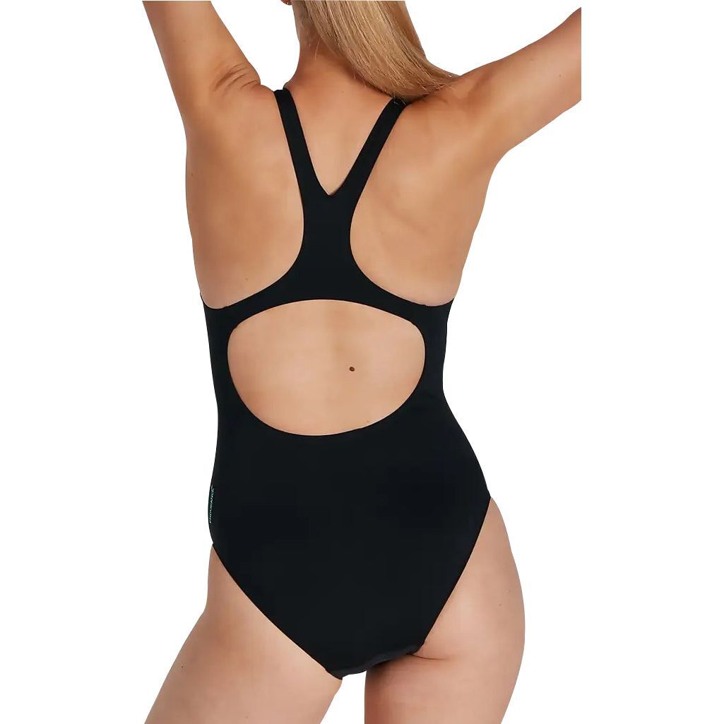 Speedo Digital Placement Medalist Womens Swimsuit Blue Swimming Lined Ladies