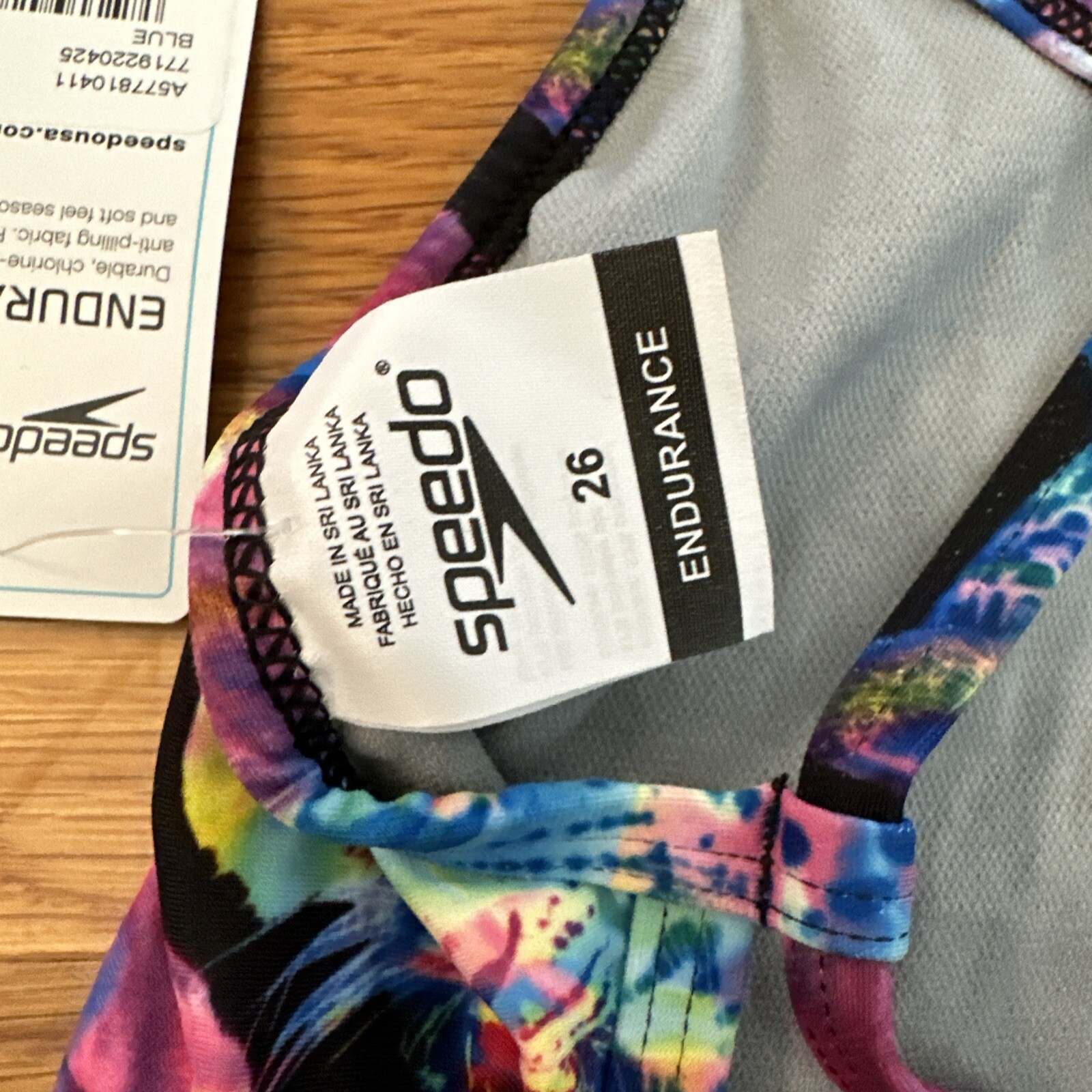 Speedo Endurance swim team suit Size 26 racing Swimsuit Vibe Collection