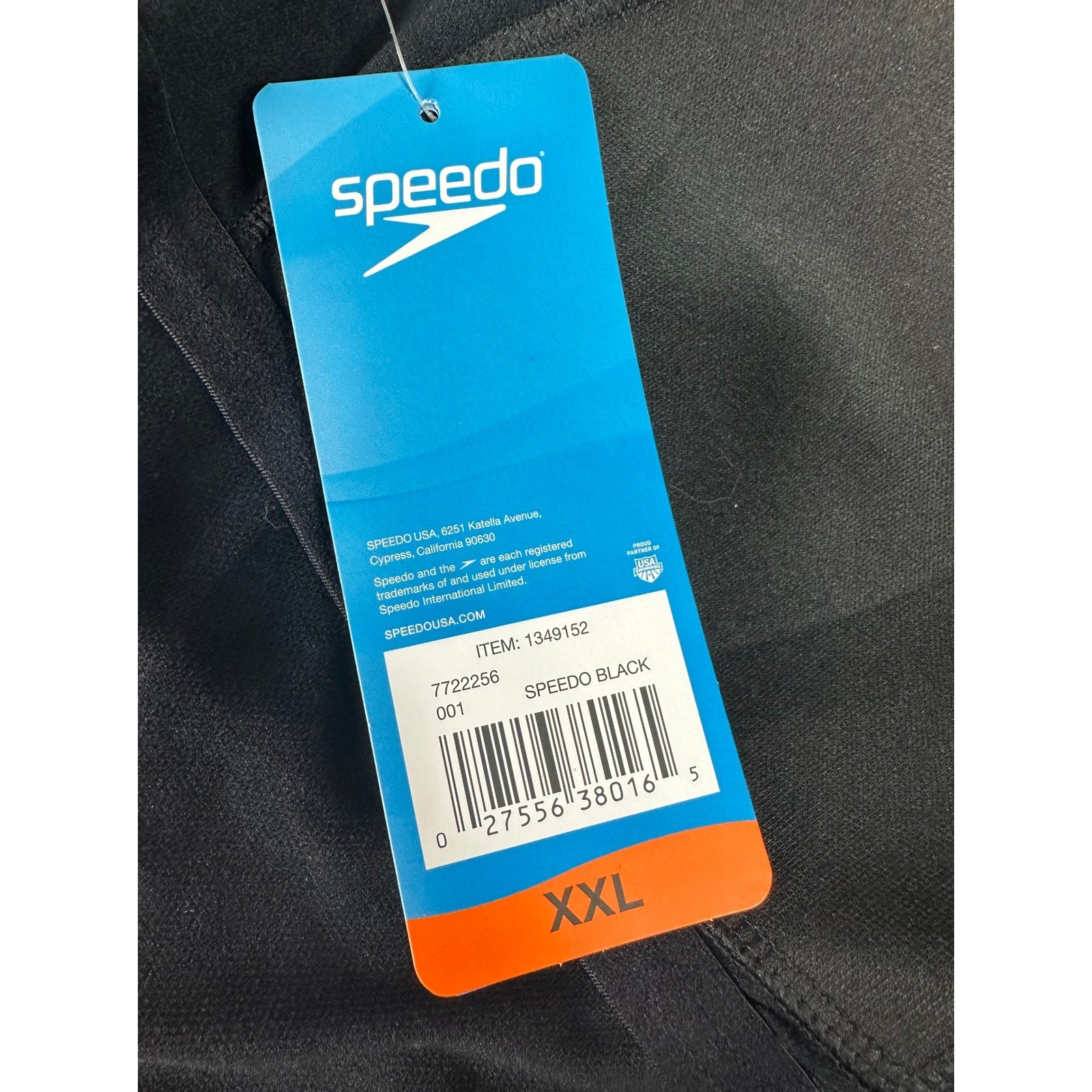 Speedo Women’s Style # 7722256 Black Ruched 1 Pc Swimsuit sz XXL (16257) NEW