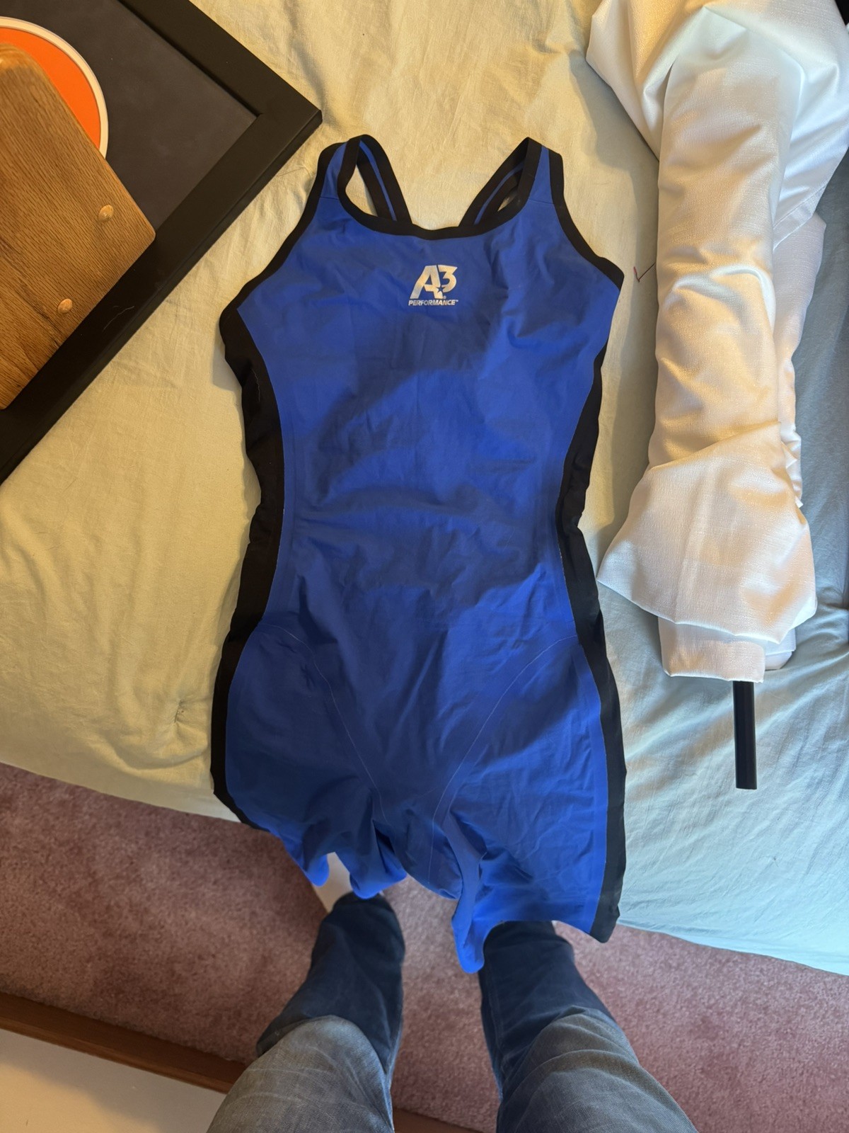 A3 Performance VICI Female Technical Racing Swimsuit Size 28 Blue