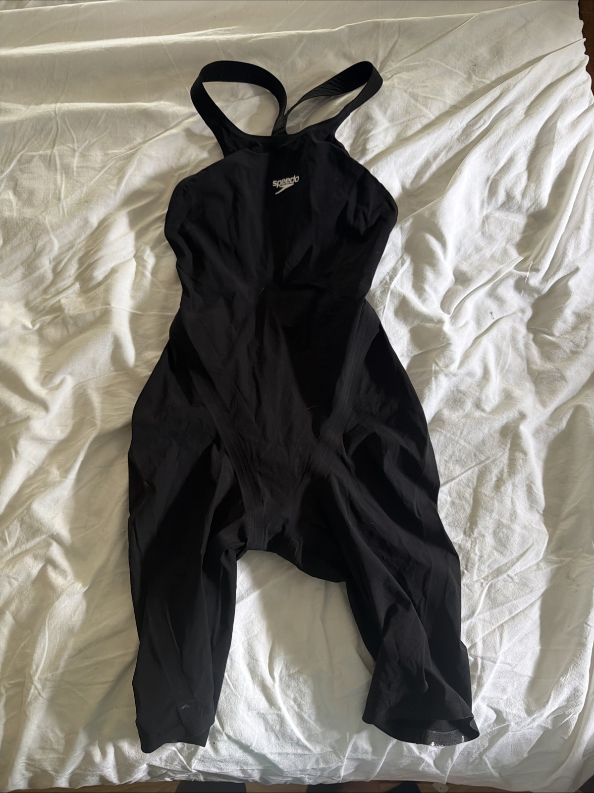 Women Speedo Fastskin Open Back Kneeskin Black – Size 26