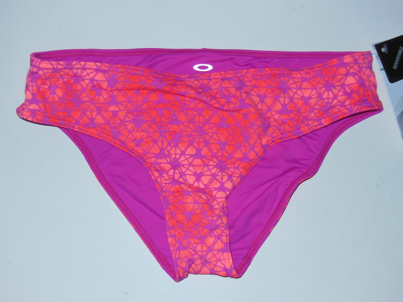 Oakley Dune Hip Hugger Seabed Reversible Swim/Beach Bottoms Women Small Hibiscus