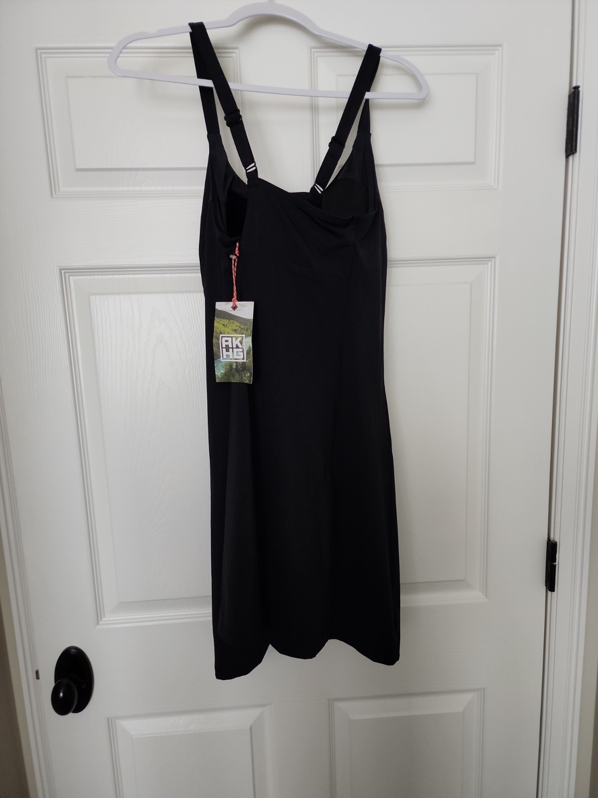 Duluth Trading Women 18W Black AKHG Lost Lake Swim Dress UPF 50 Built in Bra NWT