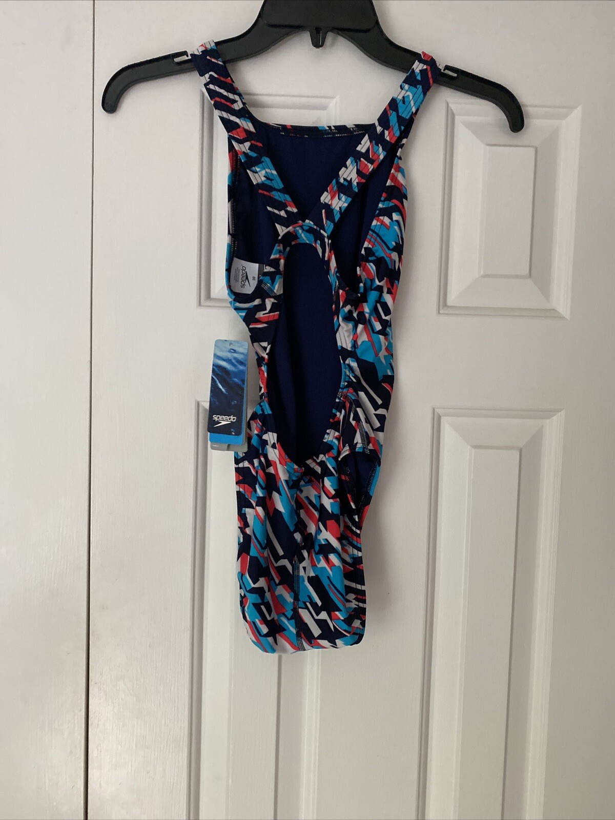 Speedo Women’s Swimsuit Pro LT Size 30 Navy Red White NWT $54