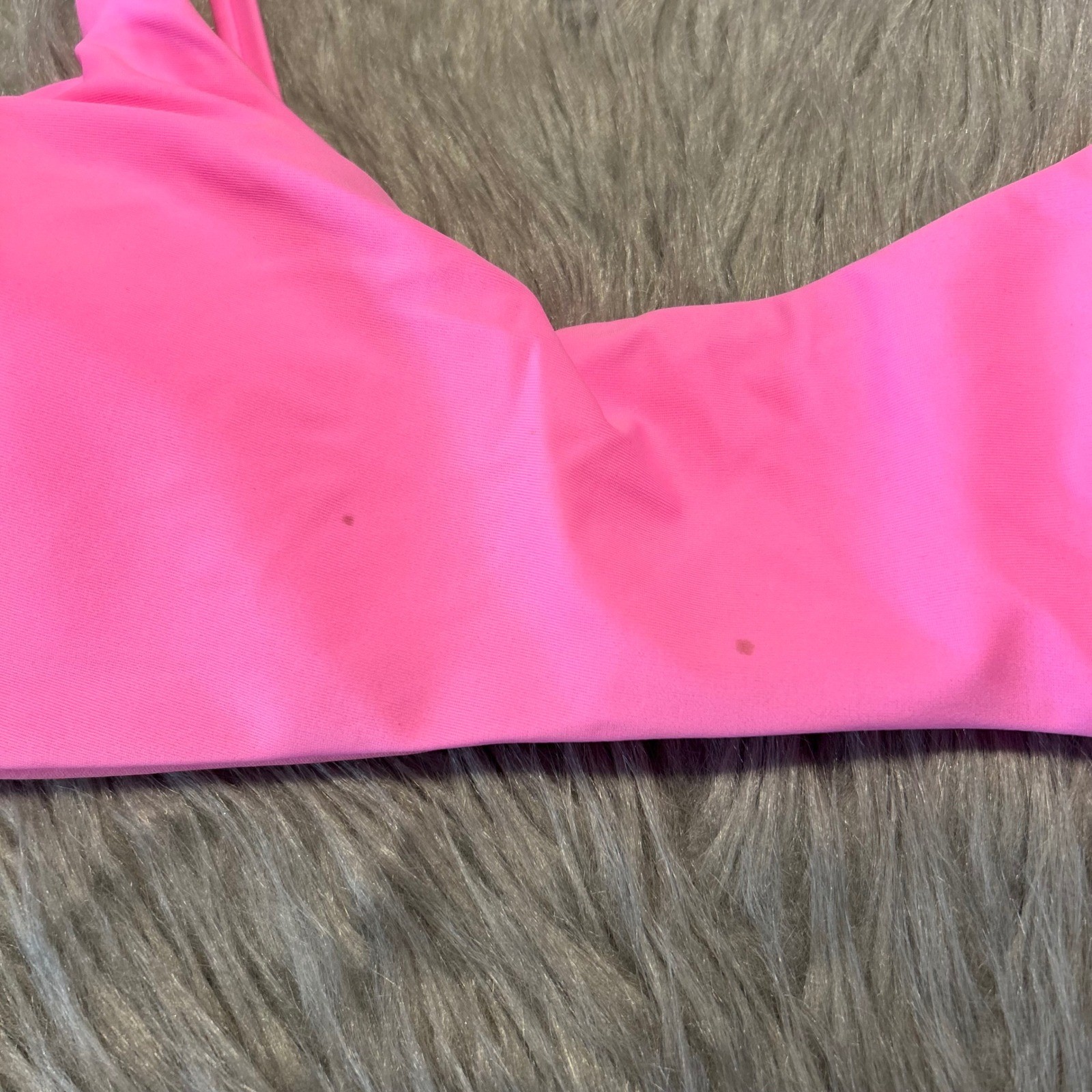 Aerie Bikini Top Womens Size Large Pink Swimsuit Swimwear Wireless
