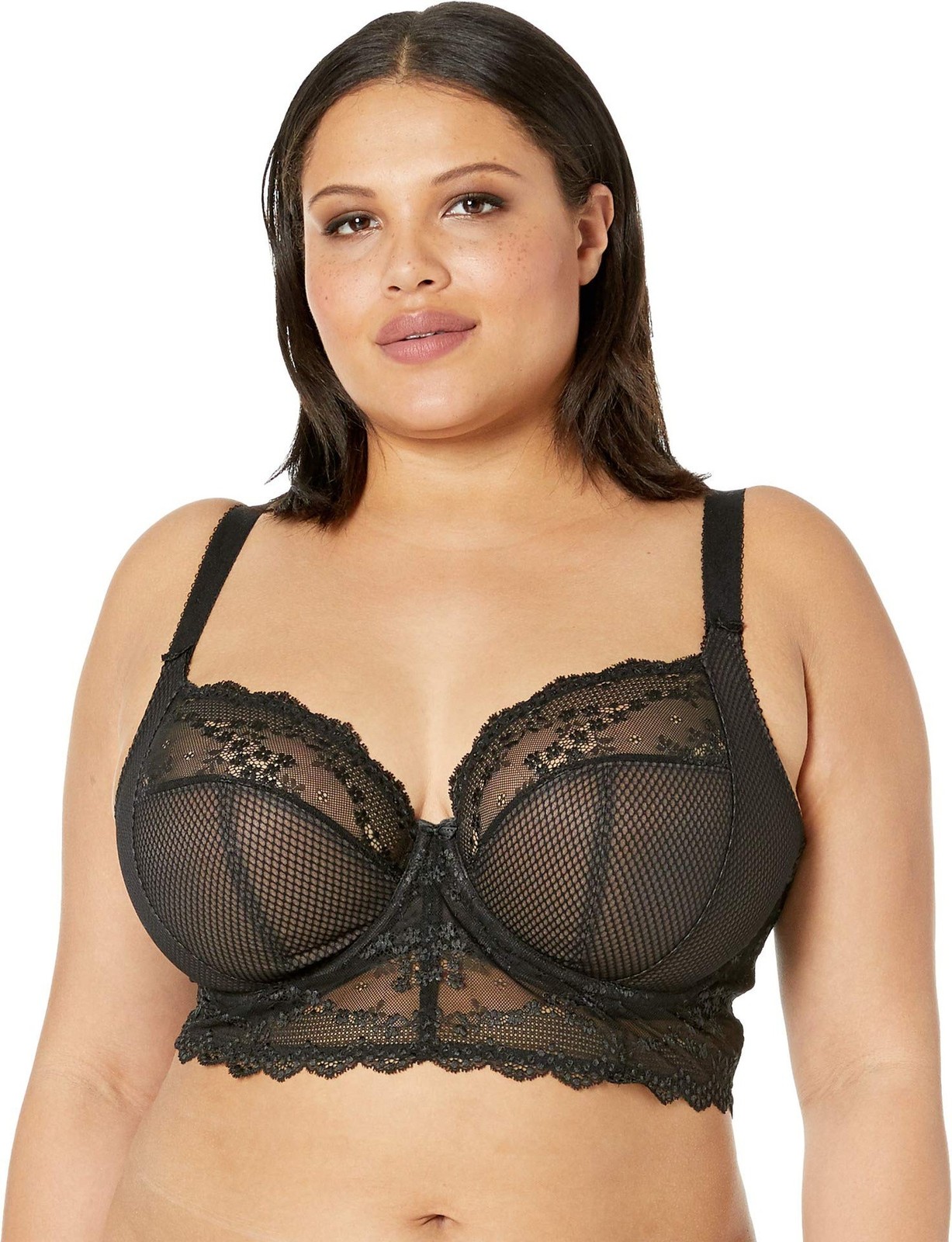 Elomi Women’s Charley Bralette: Fashion-Forward Longline Style with Plunge Ne…