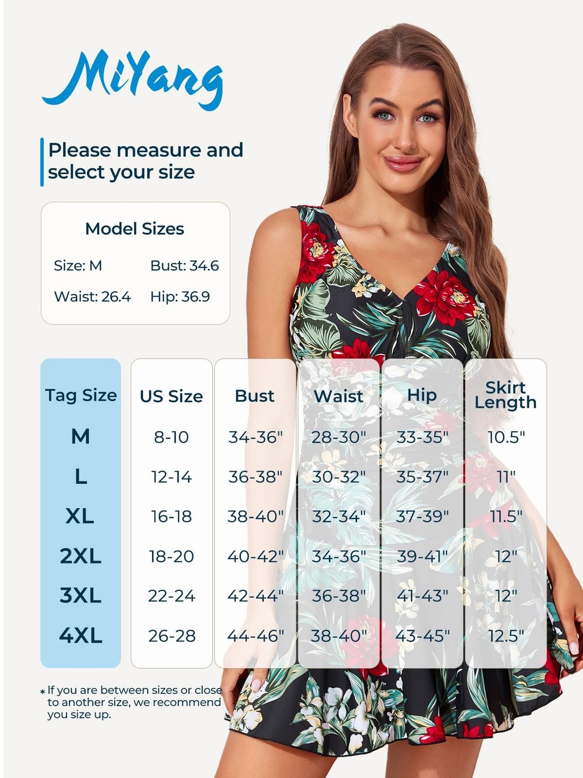 MiYang Women’s Plus-Size Flower Printing Shaping Body One Piece Swim Dresses …
