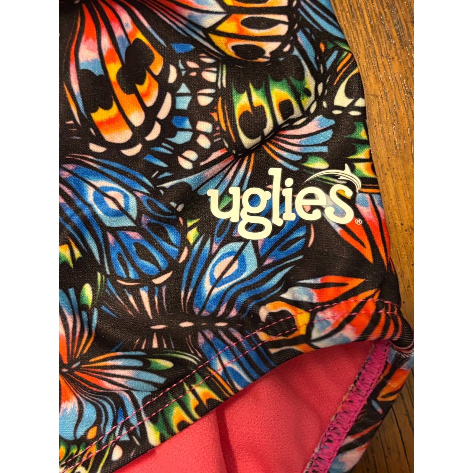 Dolfin Uglies Butterfly Print One Piece Swimsuit Multicolor Training Size 40