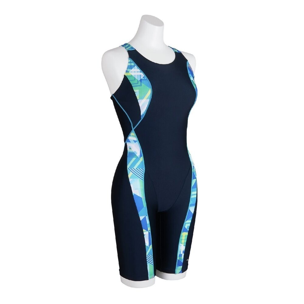 Mizuno Women’s Stroke ONE Swim Fitness One-Piece (All-in-One) N2JGC86182 Navy