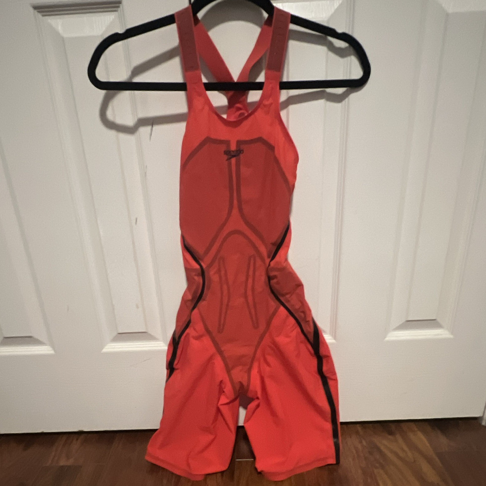 Speedo Fastskin LZR closed back Kneeskin Tech suit Size 27 Red