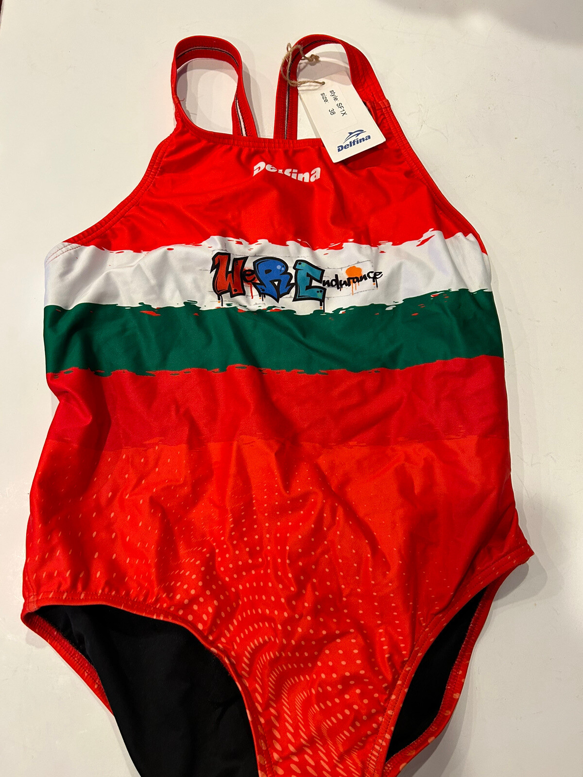 New Womens Delfina Swim Suit Water Polo One Piece Tournament Design Size 38 EU