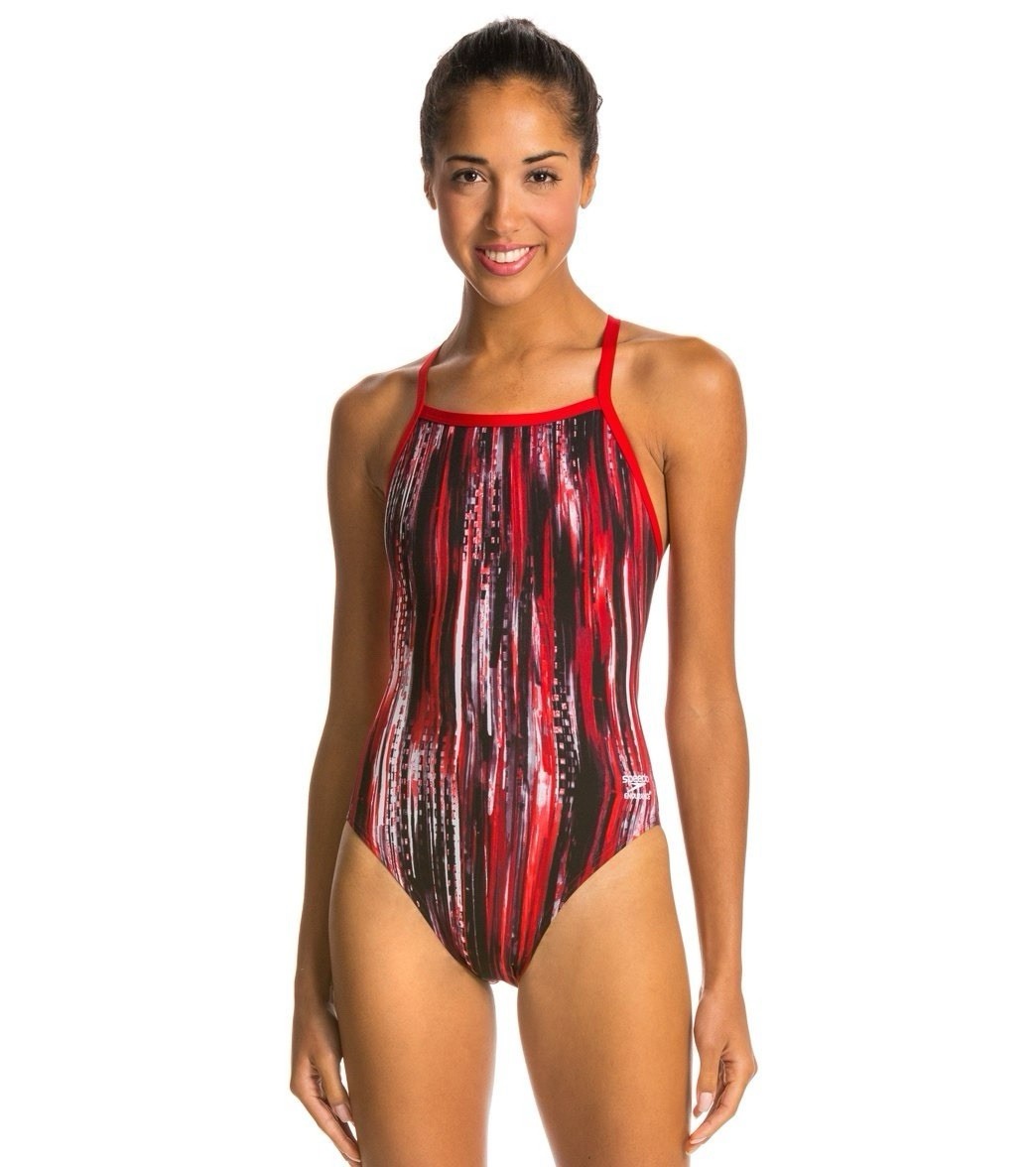 Speedo One-Piece Swimsuit Endurance+ Conquers All Flyback 10/36 NWT $84