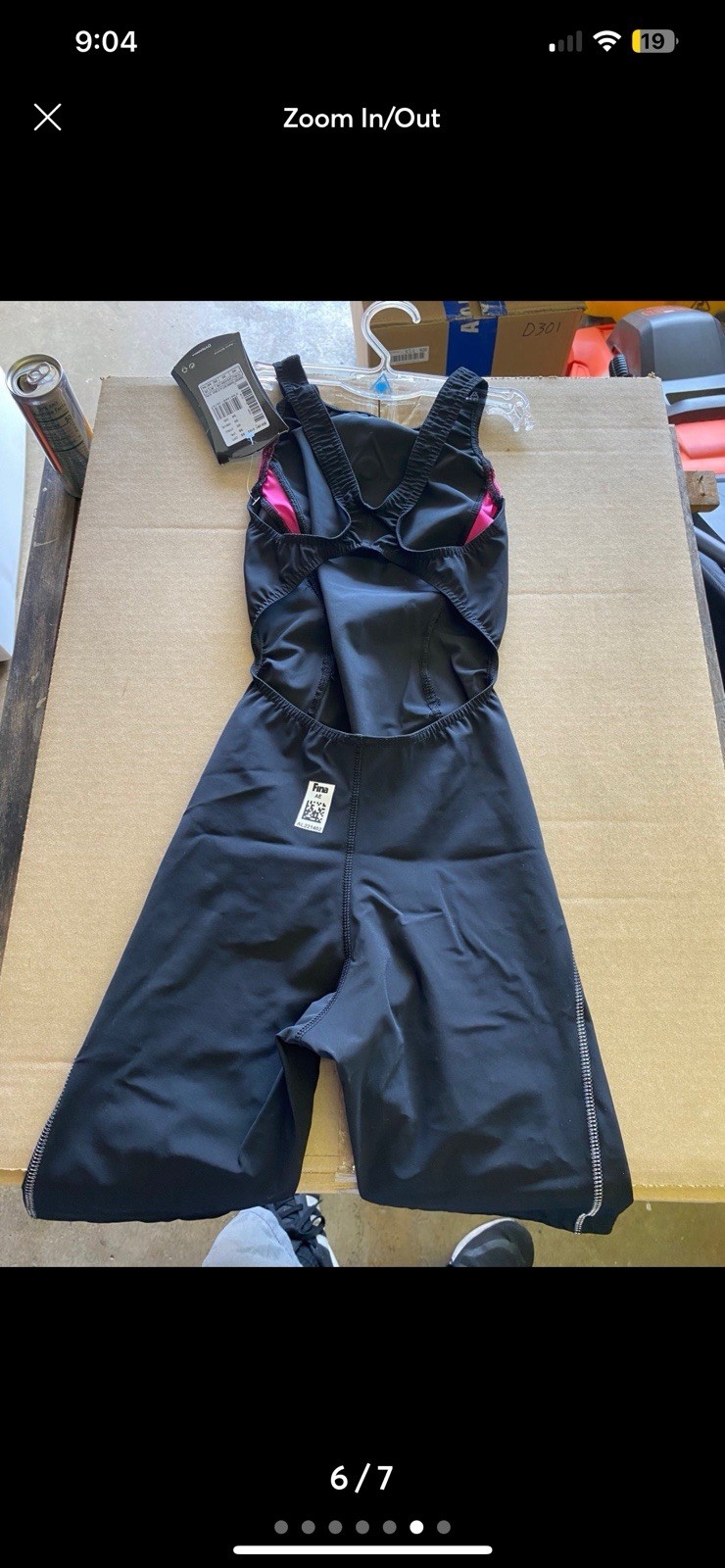 Aqua Sphere Womens Energize Black/Pink Training Suit LA Size 30 New