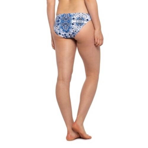 Seafolly Hipster Bikini Swim Bottom 4 6 8 12 Mandala French Blue Reversible New