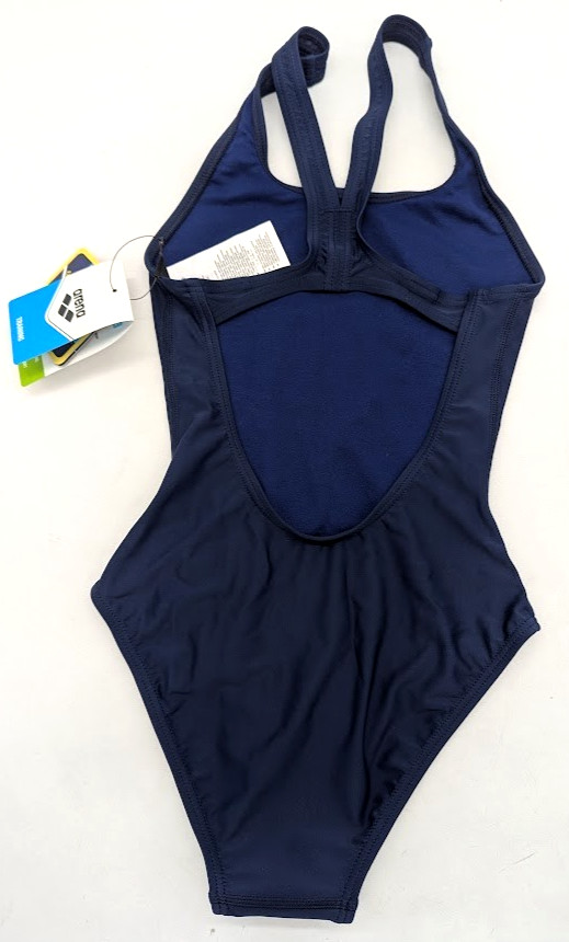 *OPEN BOX* Arena Team Swim Tech Solid One Piece – Navy-White – Size 26