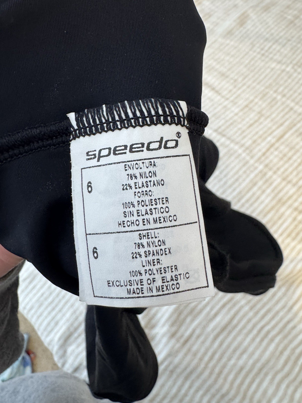Black One Piece Speedo Swimsuit