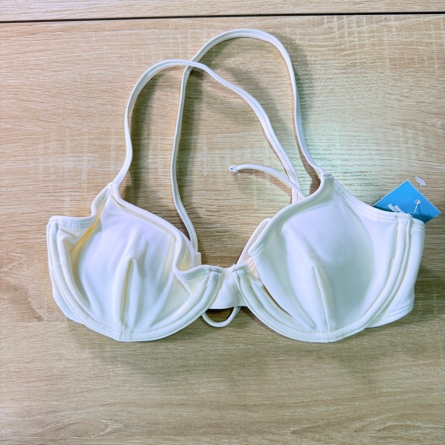 NEW Sports Illustrated Jasmine X-Back Underwire Bikini Top White S