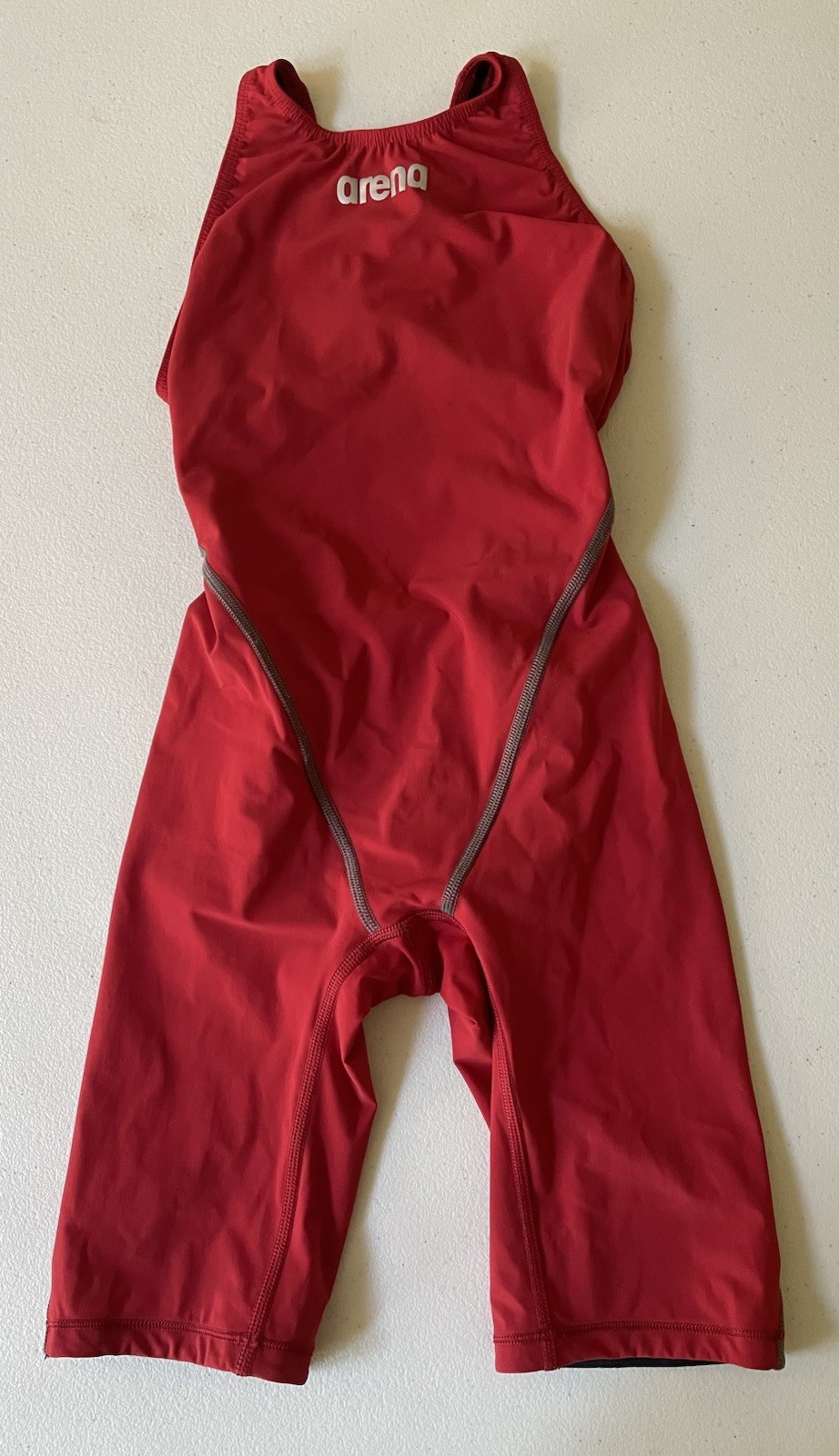 Arena Womens FINA Speedsuit Sz 26 Powerskin 2.0 Red Tech Swimsuit Knee Length