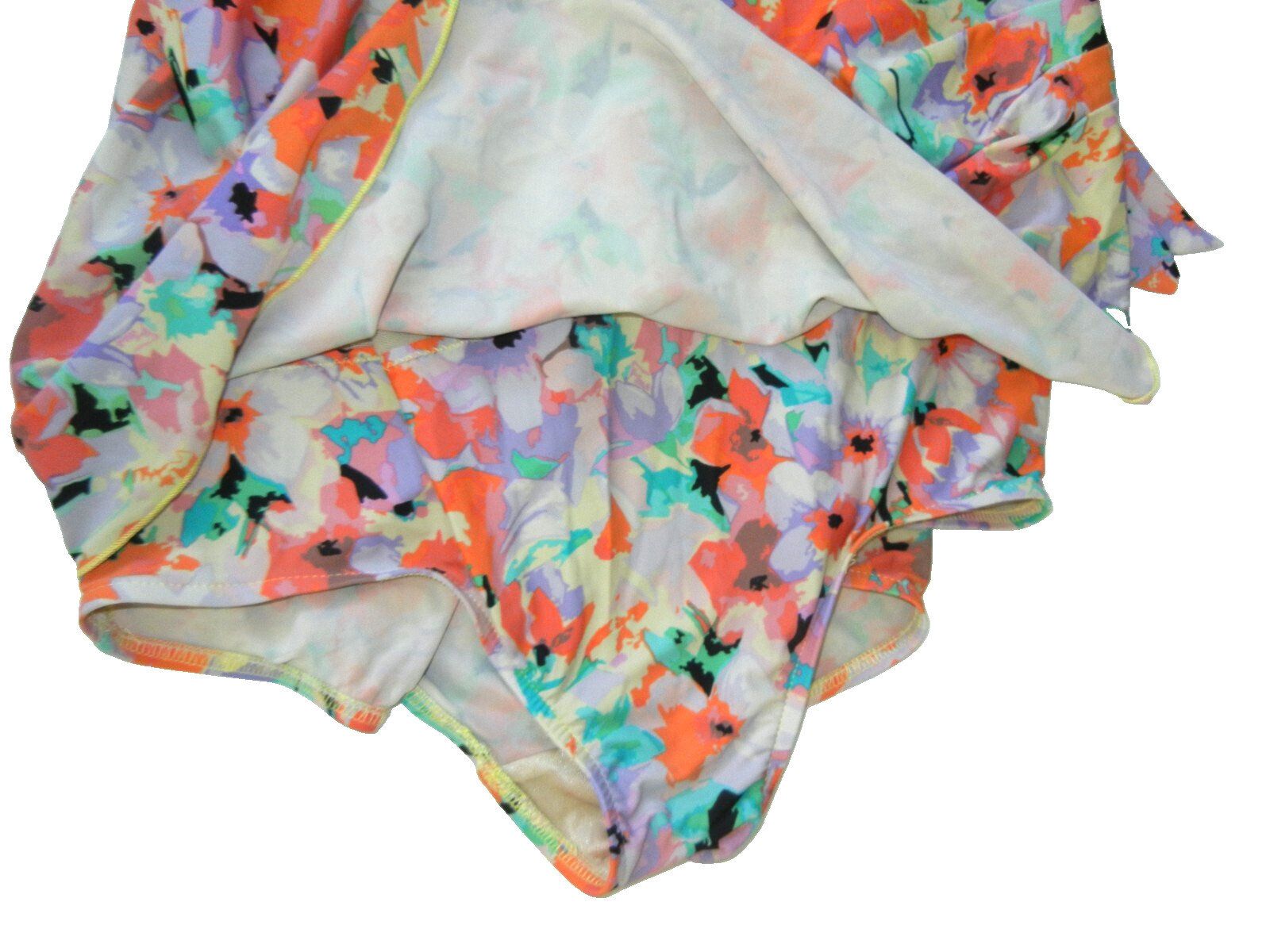 MAXINE OF HOLLYWOOD Colorful Pink SKIRTED ONE-PIECE SWIMSUIT Pool Beach Women 22