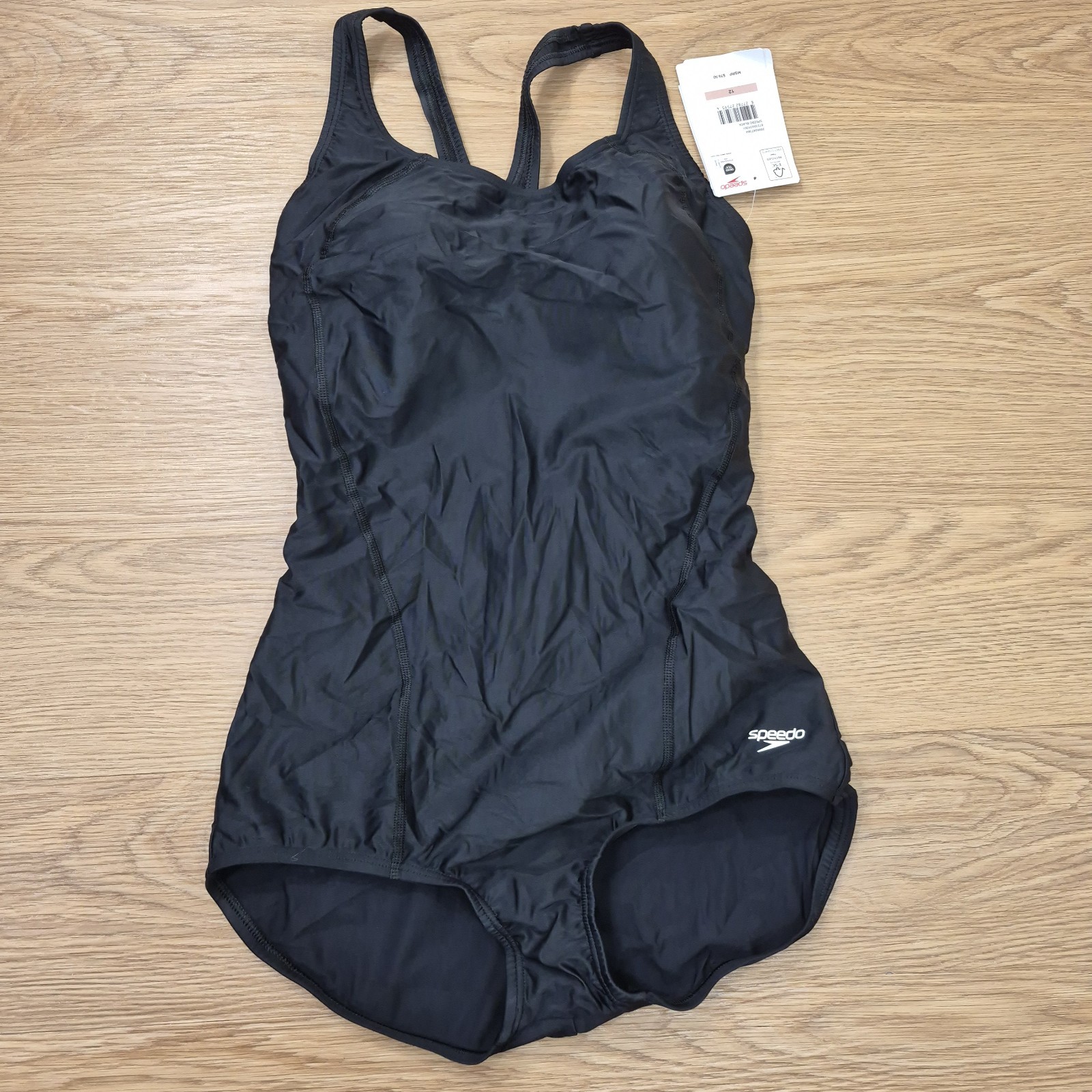 Speedo Swimsuit One Piece PowerFlex Princess Ultraback Conservative Womens 12