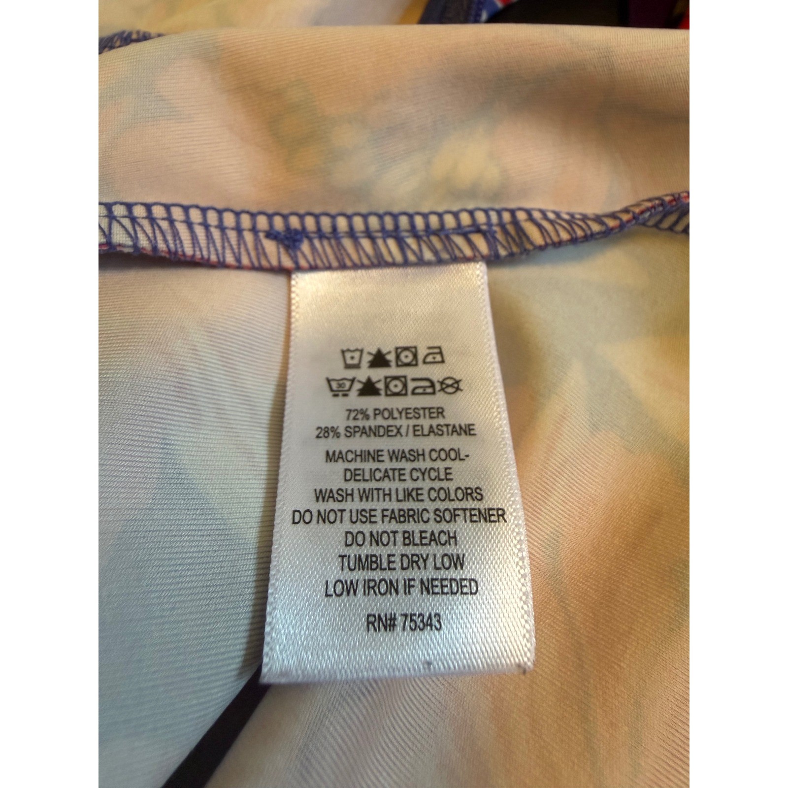 Sigrid Olsen Golf Tennis Jacket Blue Pink Floral Zip XS rash guard preppy resort