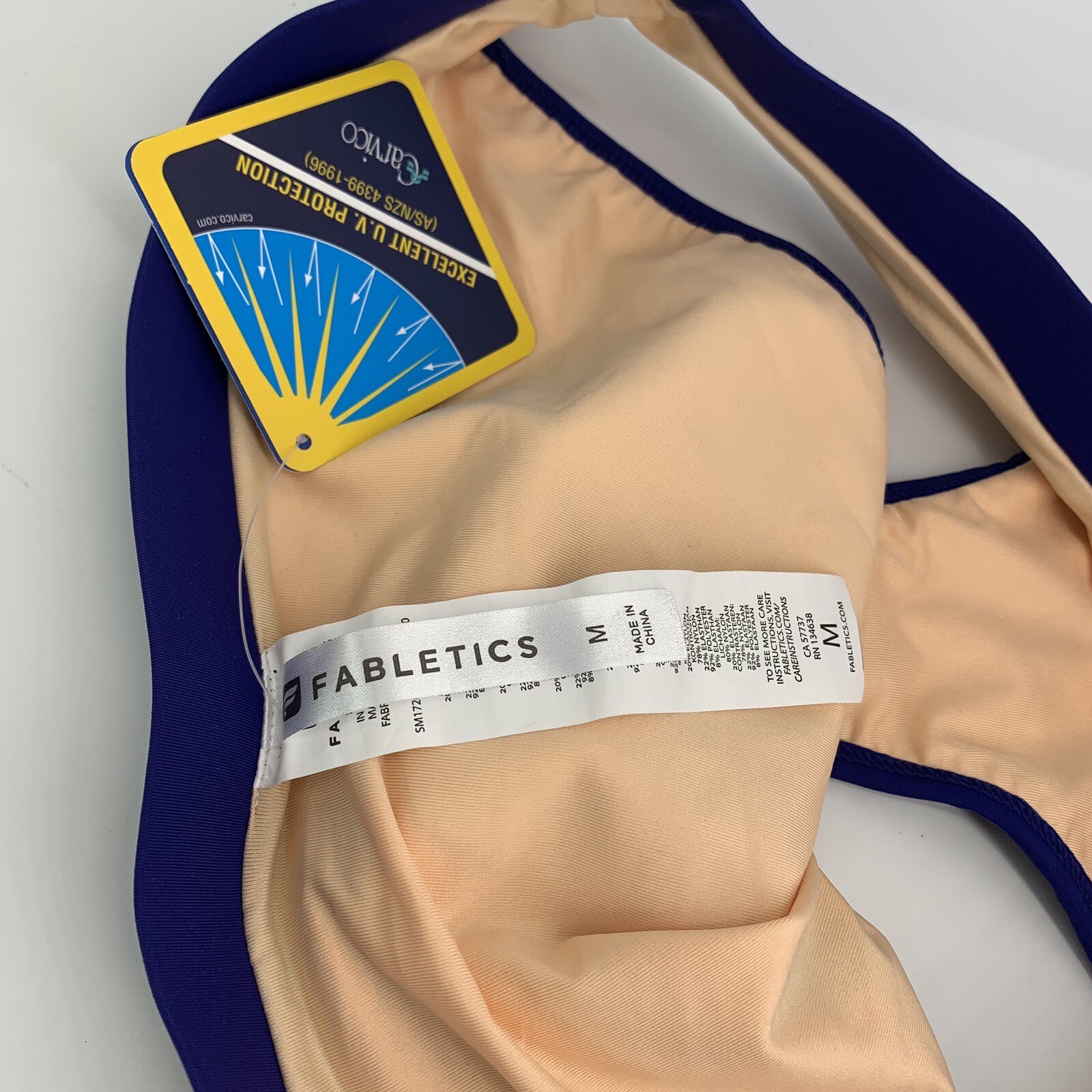 FABLETICS CARVICO VALENTINA BIKINI BOTTOM BLUE SIZE M – UV PROTECTION