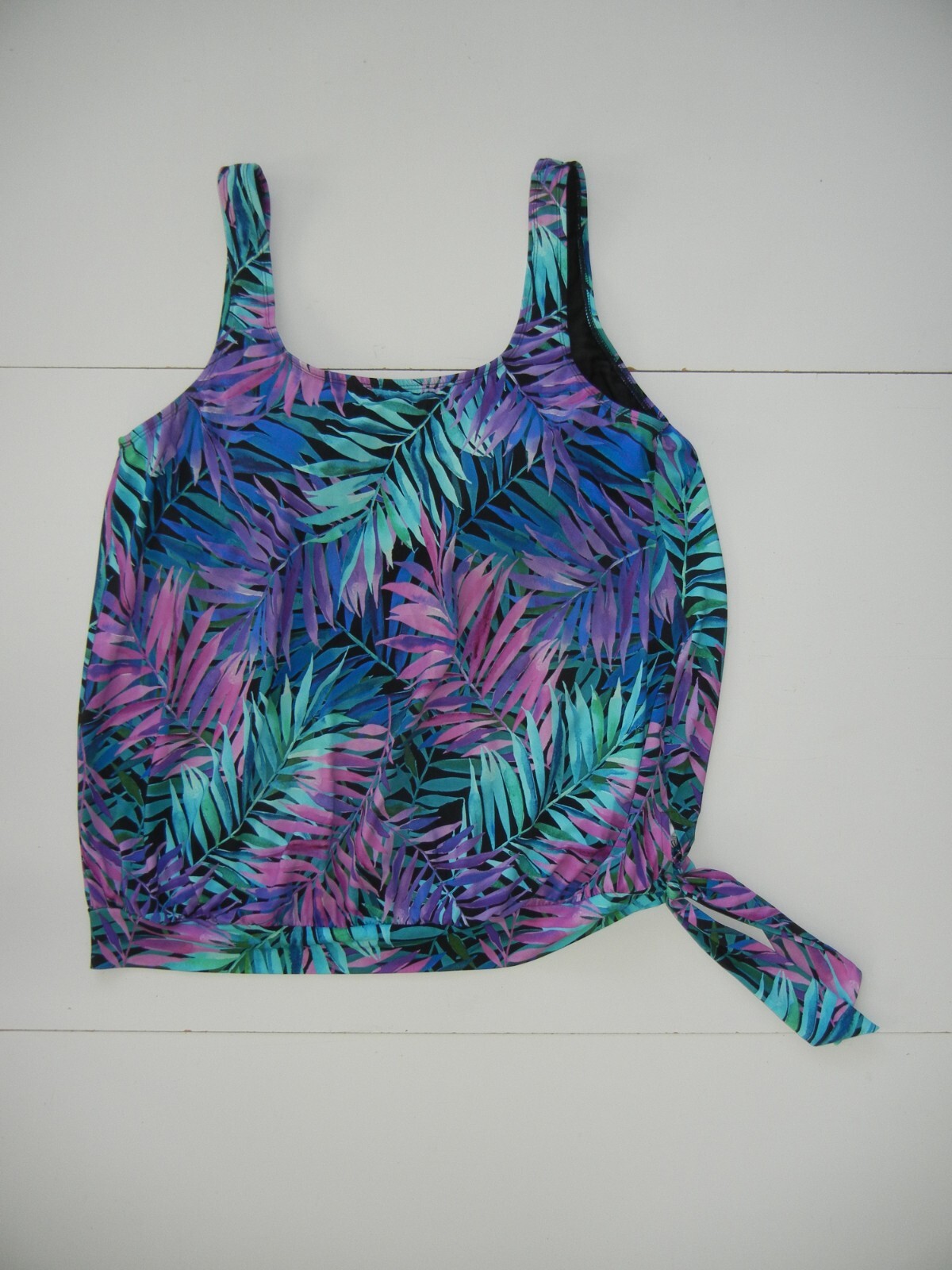 SWIMSUITS FOR ALL Purple/Pink TANKTINI SWIM TOP Pool Beach Summer Shirt Women 22