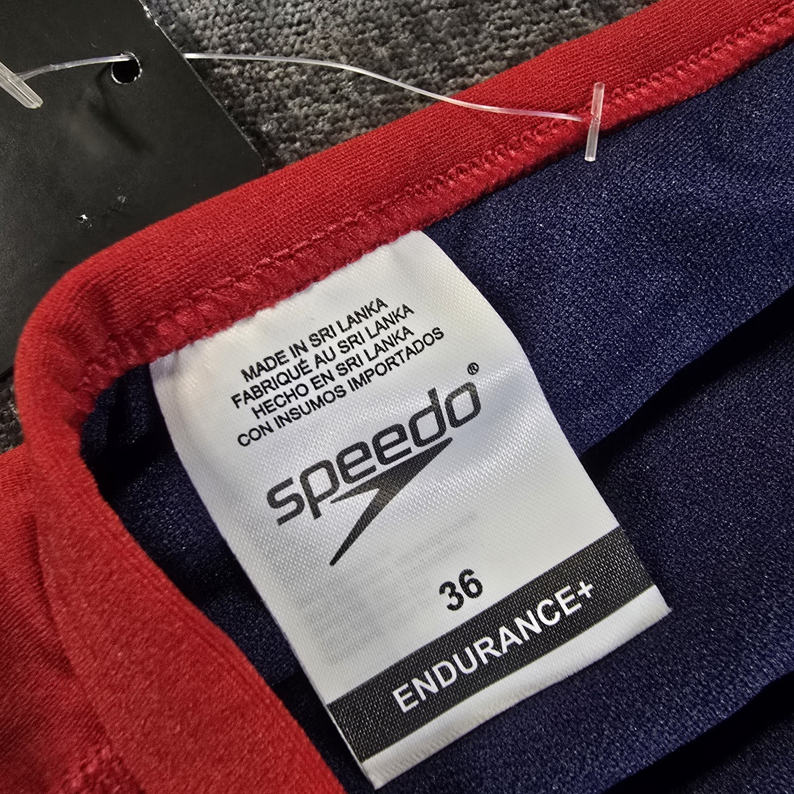 Speedo Endurance+ GUARD Lifeguard Red One-Piece Competitive Swimsuit 36