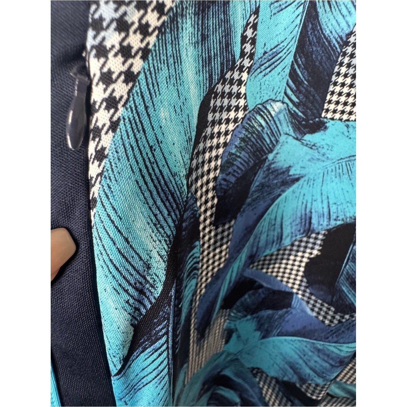 Tail Sleeveless Belicia Fusion Dress banana leaf print zip Golf Tennis Sporty S