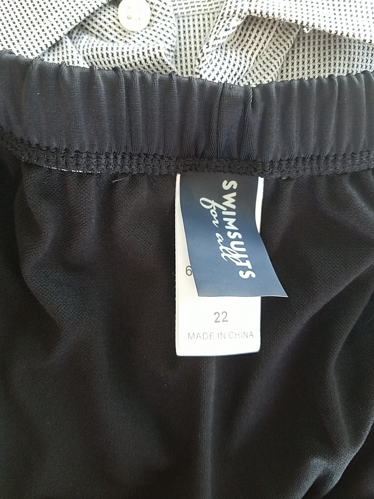 Swimsuits For All Shorts Womens Size 22 Black Lined