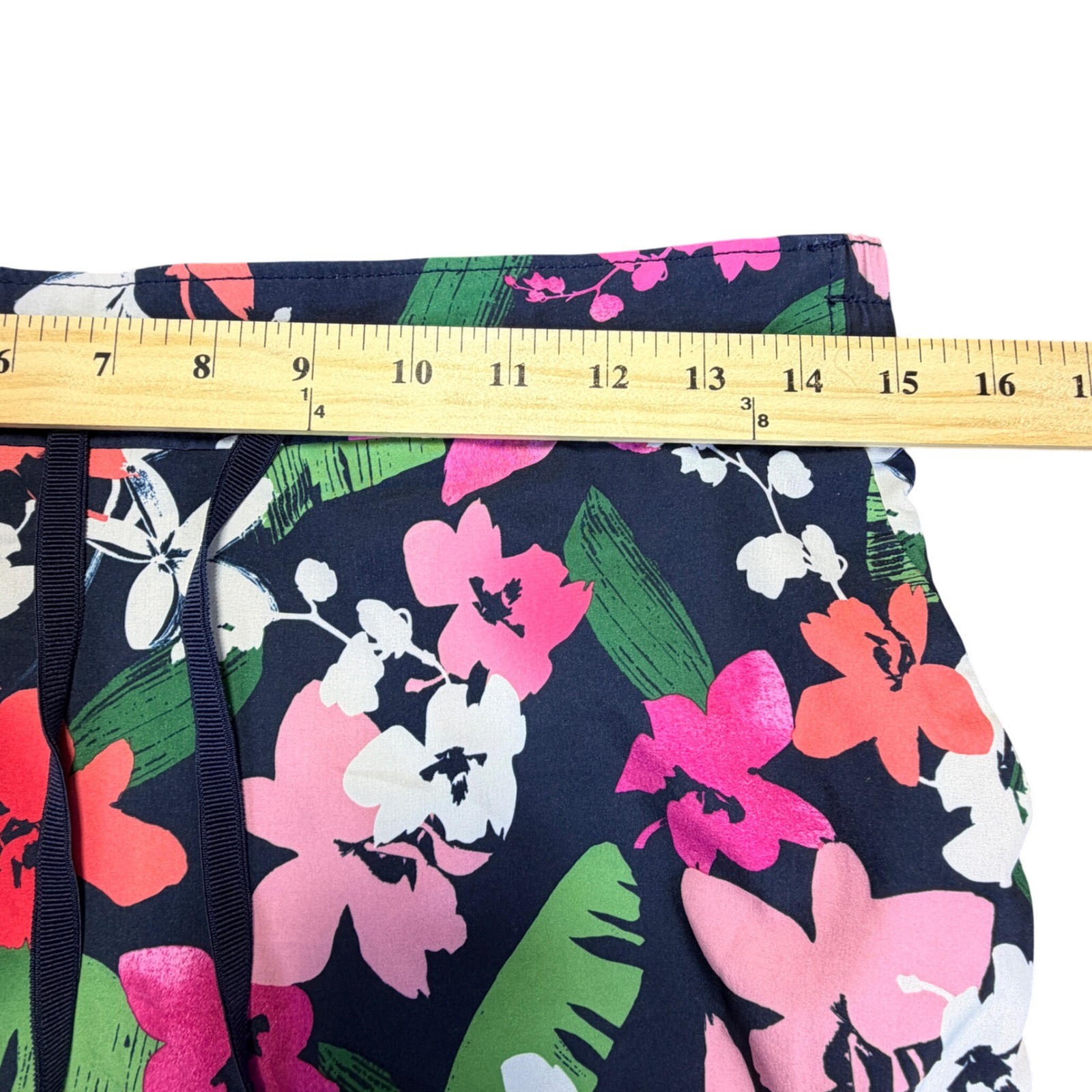 Speedo Womens Floral Swim Skort Navy Pink Tropical Print Size Small Athletic