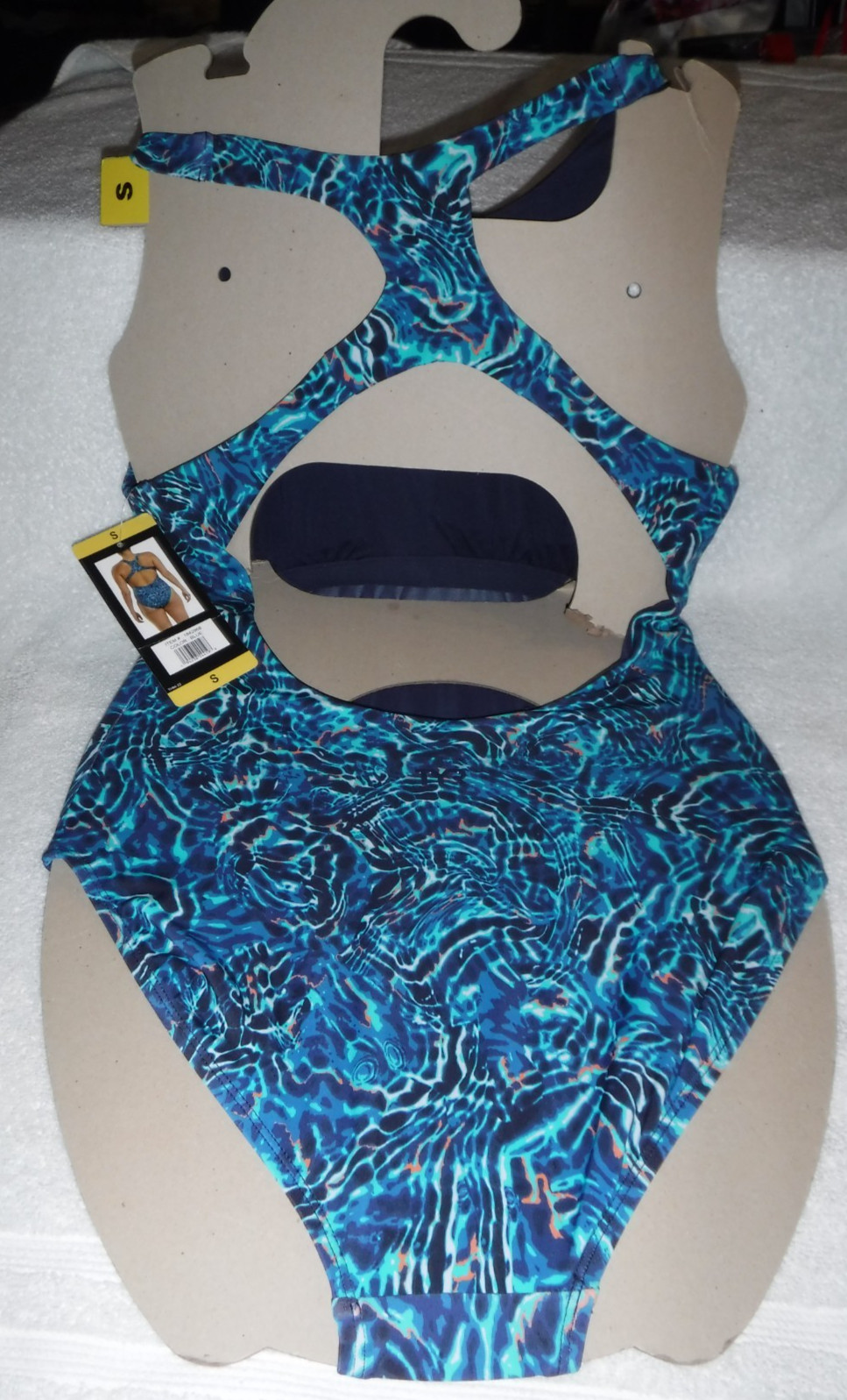 NEW with Tags TYR Electro Cutout Fit Blue & Pink Swimsuit Small