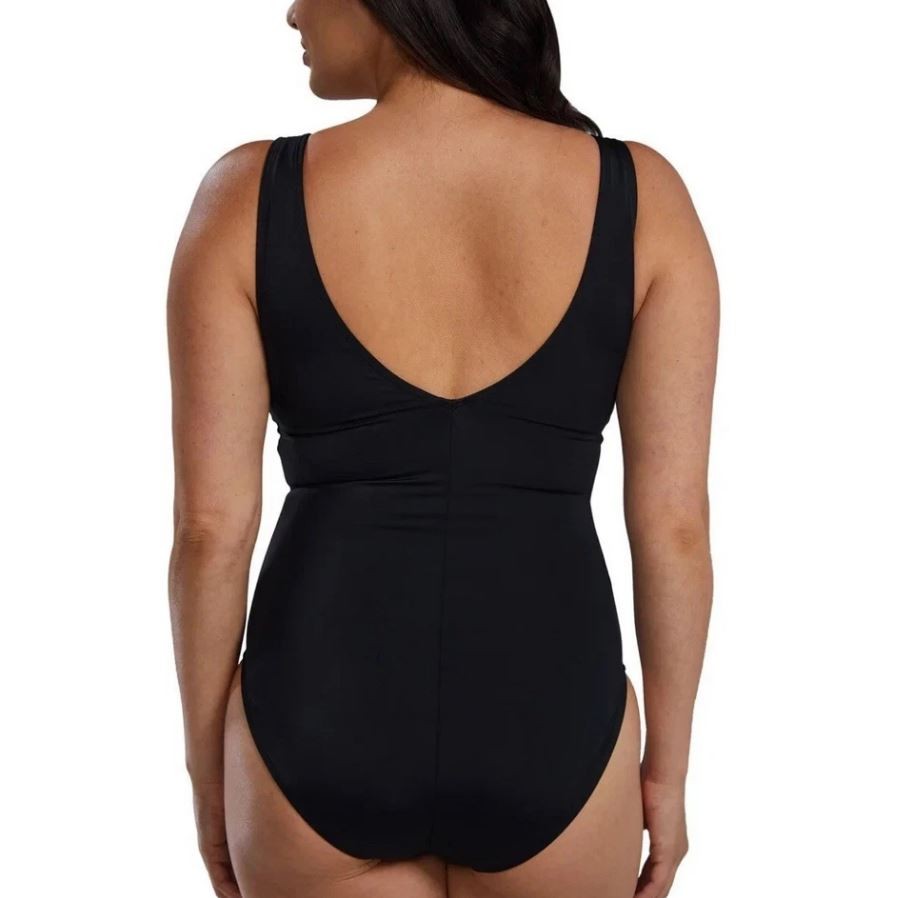 TYR Women’s One Piece Swimsuit, Snug fit, Black, 2X-Large