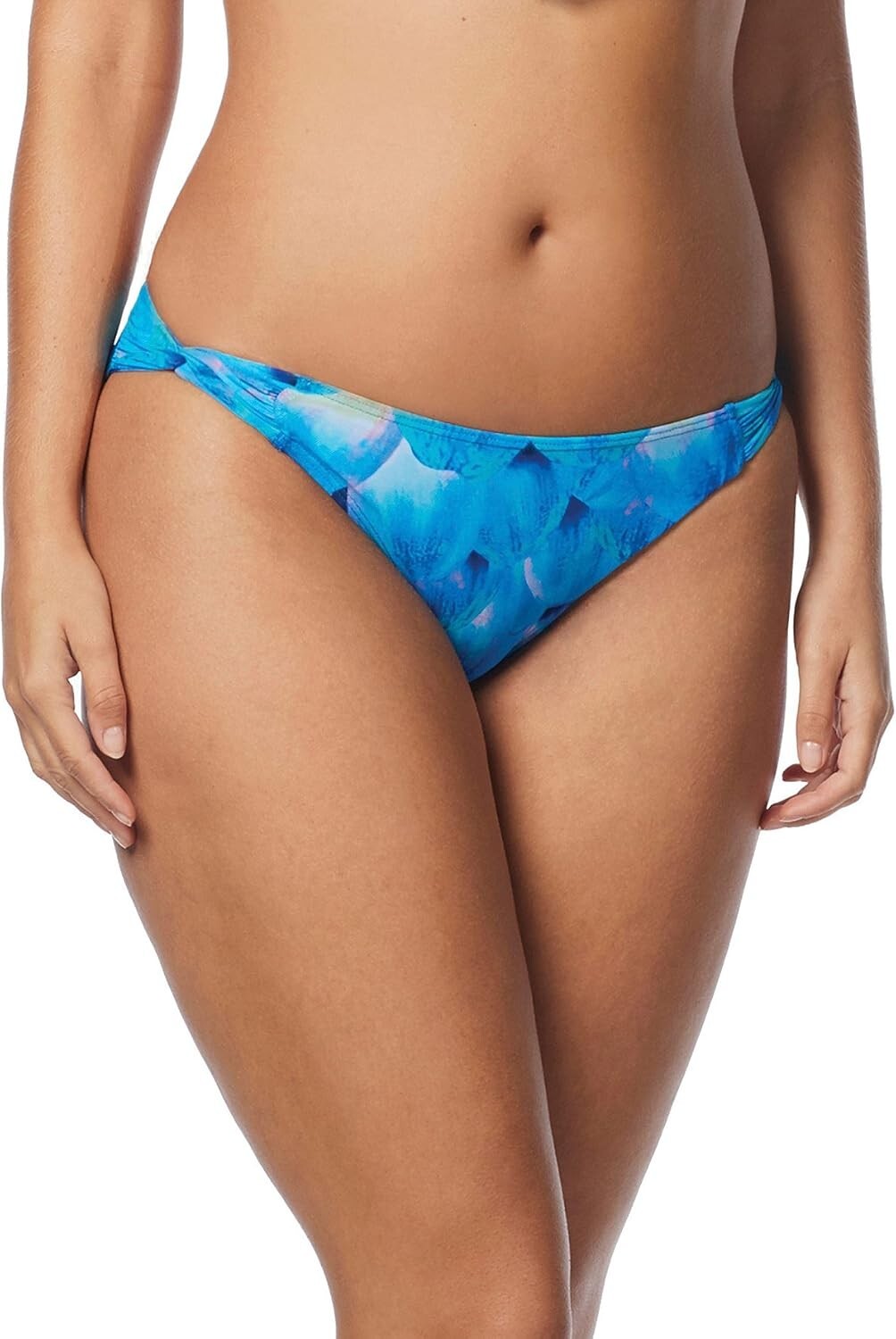 Coco Reef Fly Away Hem Detail Mesh Bikini Bottom Silent Bloom Black L NWT
