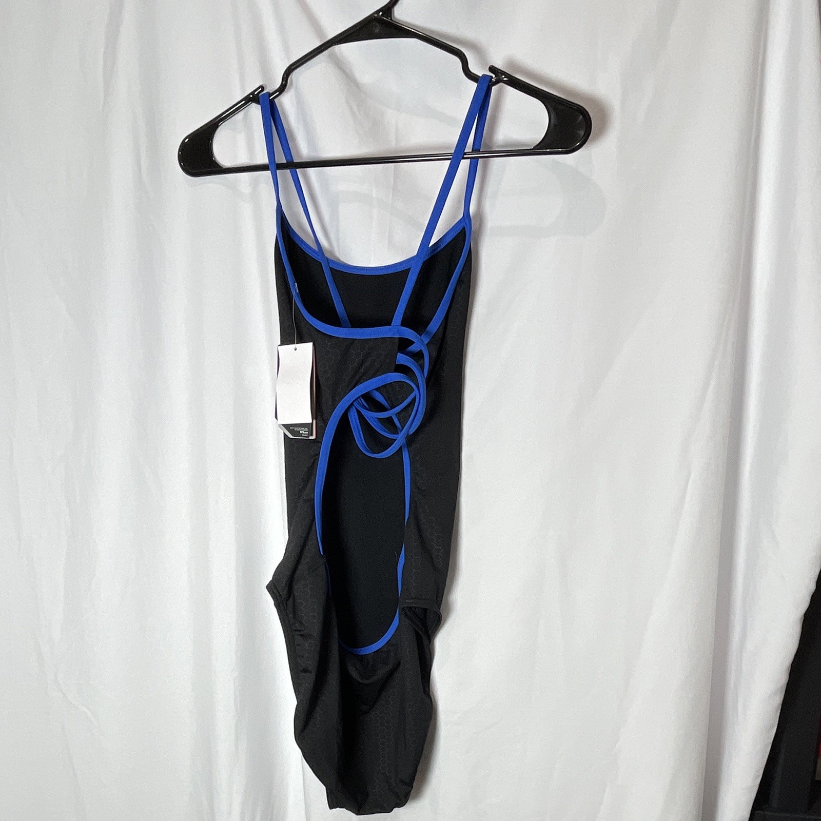 TYR Women’s Competitive One Piece Swimsuit Black/Blue Regular Size 36