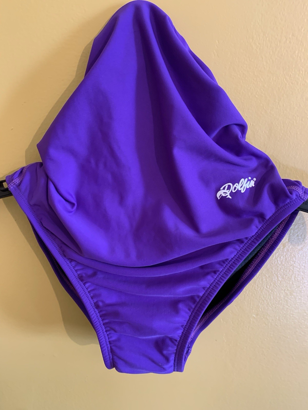 Purple Dolfin cute One Piece competitive Swimsuit Size 32 (Womens S/Kids L)