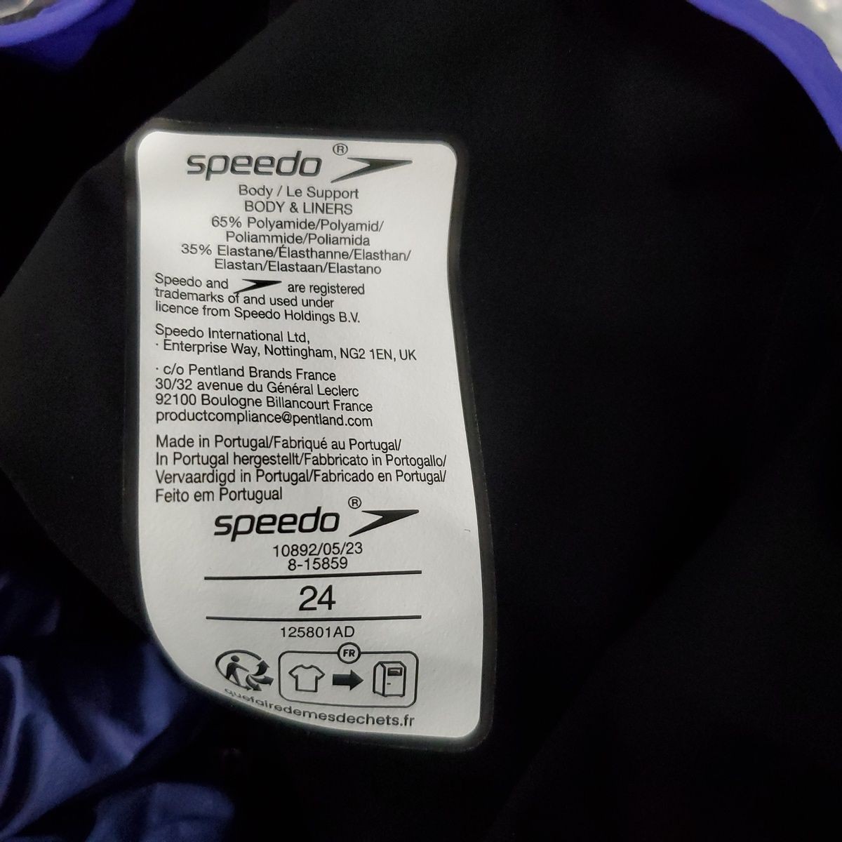 SPEEDO 8-1586018476 Fastskin Valor 2.0 Openback Kneeskin Purple Size 24