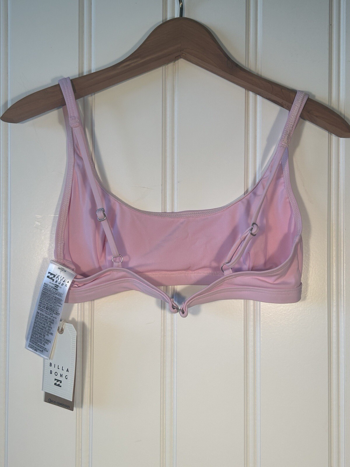Billabong Women’s Size Medium Pink Sol Searcher Tank Bikini Top