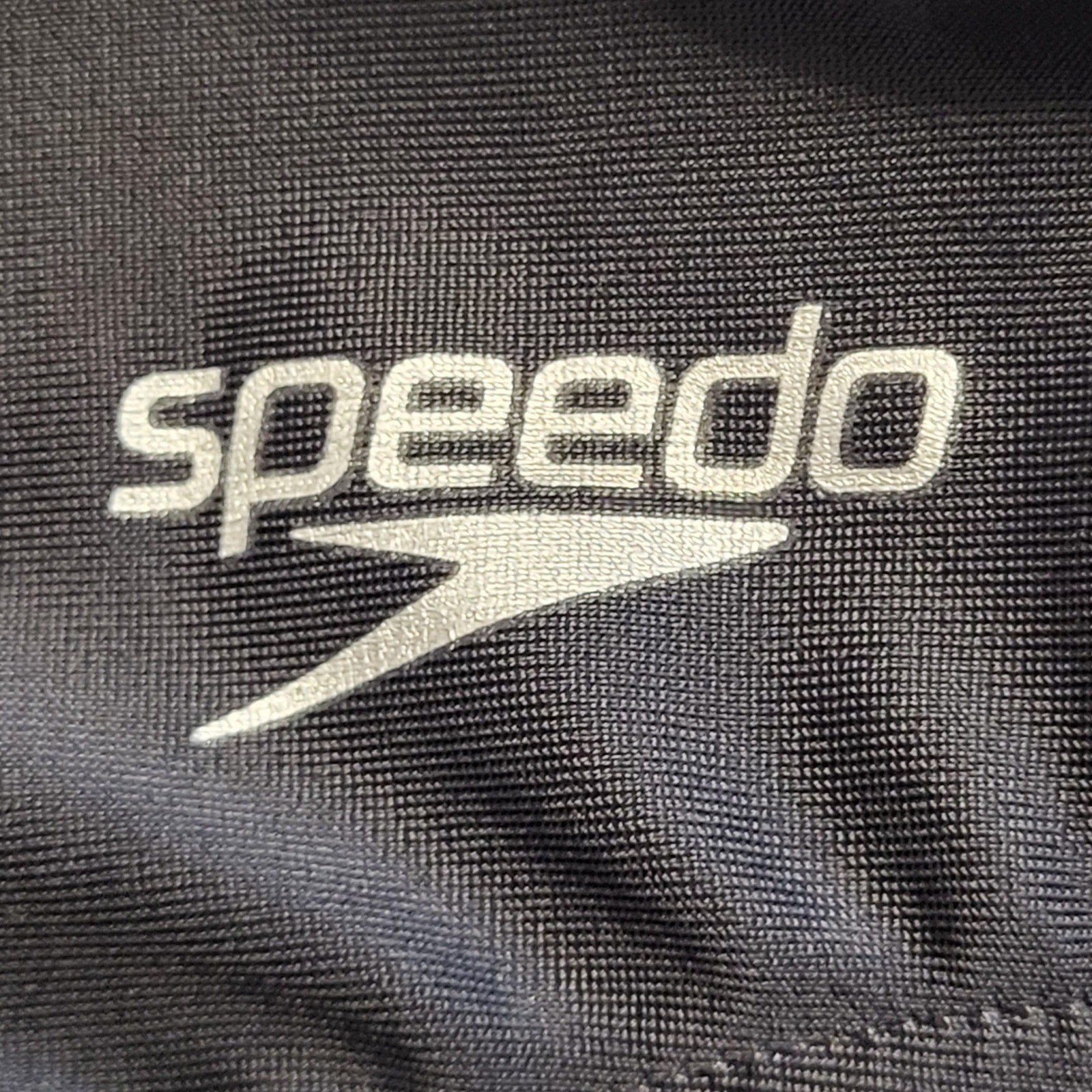 Speedo Pro LT Womens One Piece Swimsuit Black Gray Flyback Training Size 12 Swim