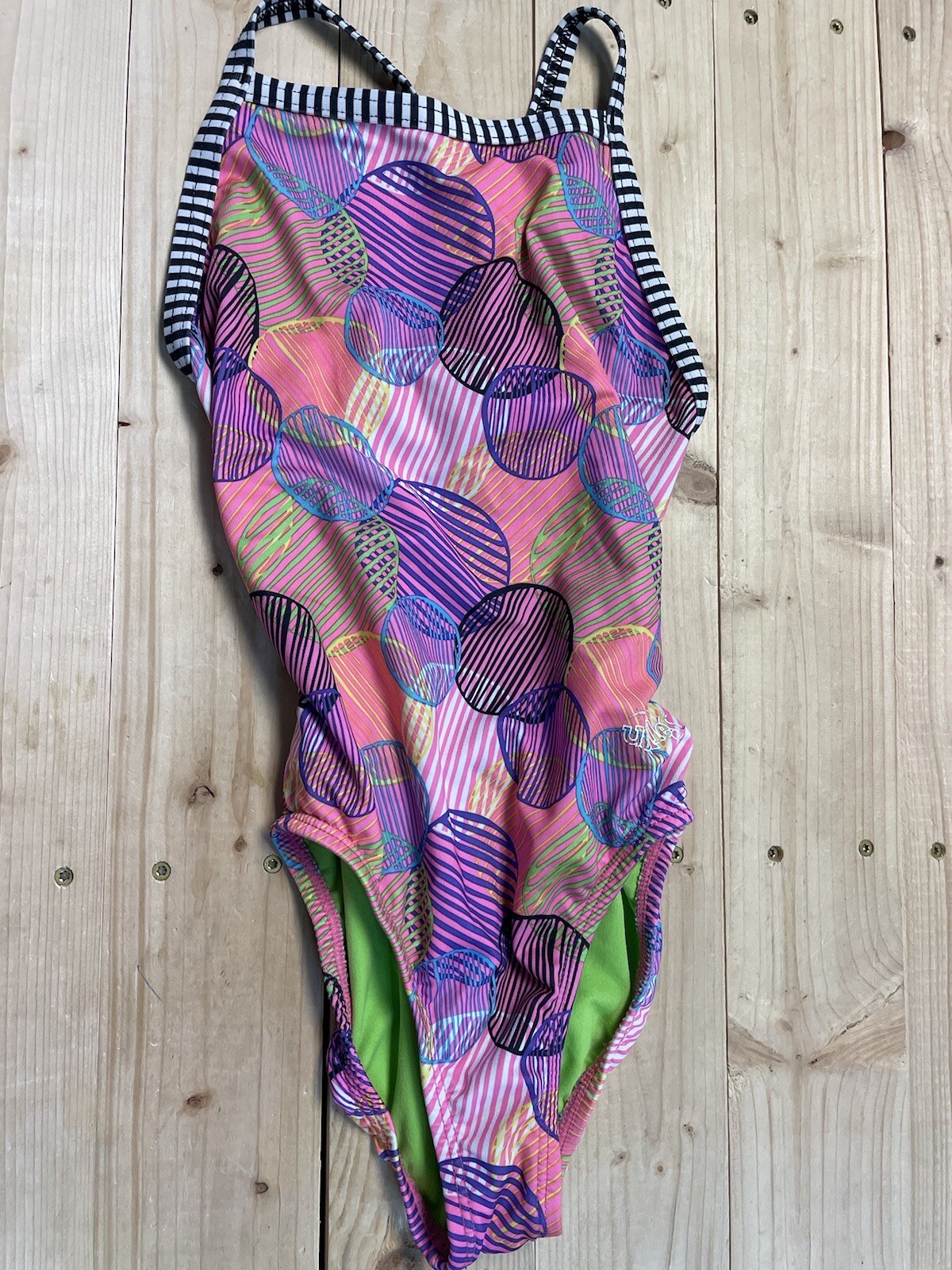 DOLFIN – UGLIES One Piece Swimsuit Womens Size 28 Circles